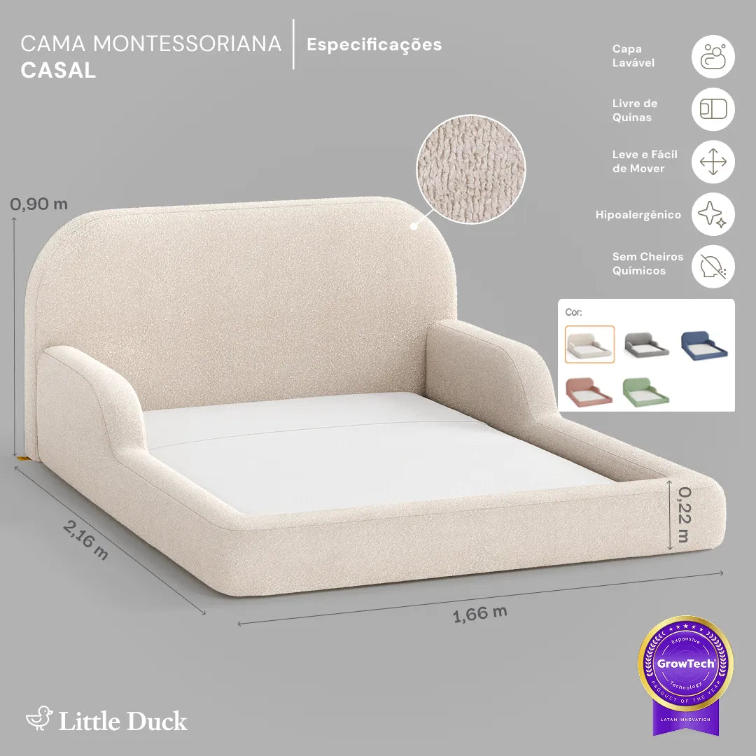 Cama Montessoriana Casal + Colchão