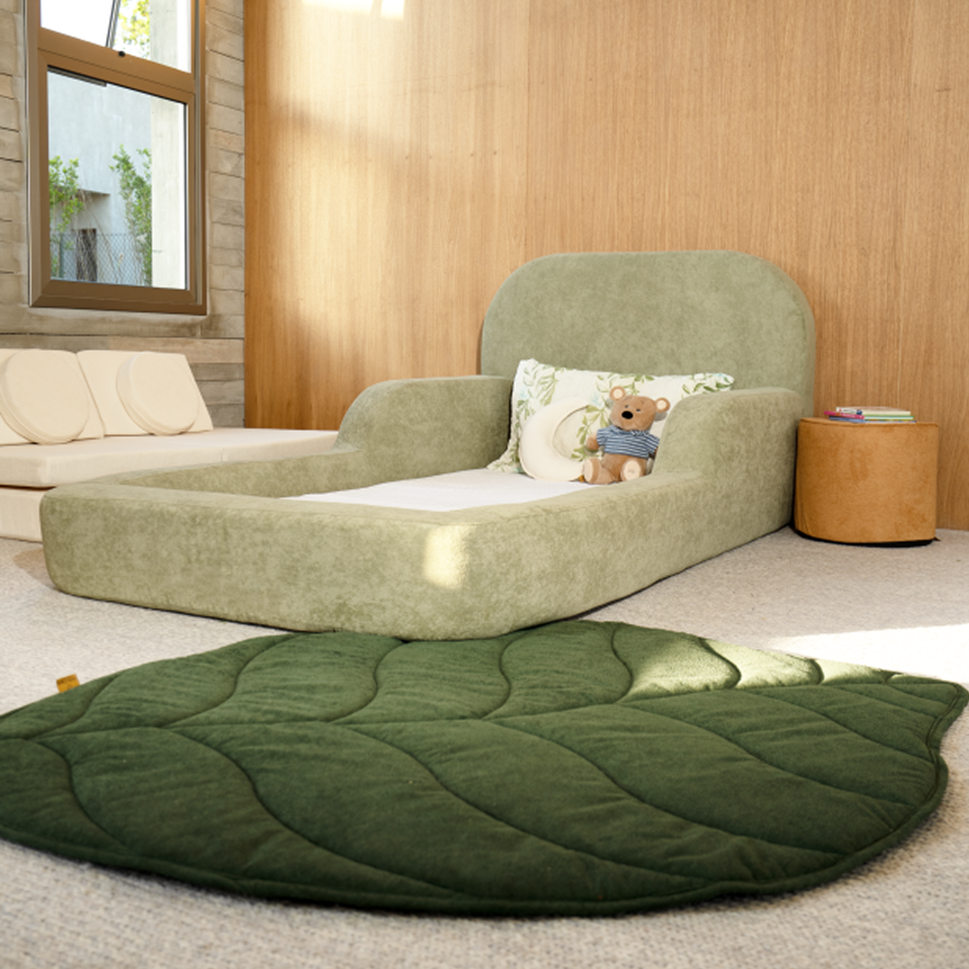 Cama Montessoriana Solteiro - Verde | Little Duck