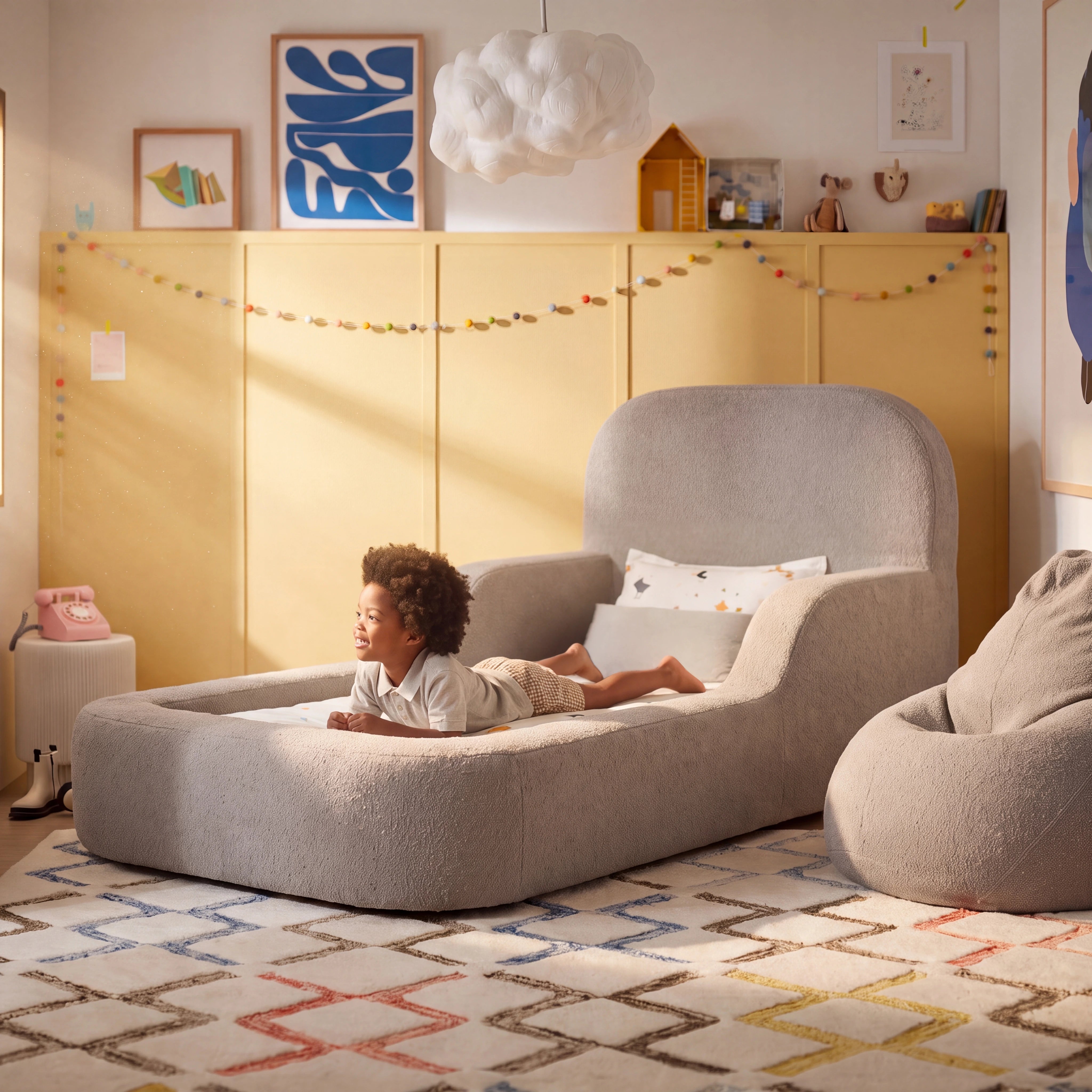 Cama Montessoriana Viuva - Cinza