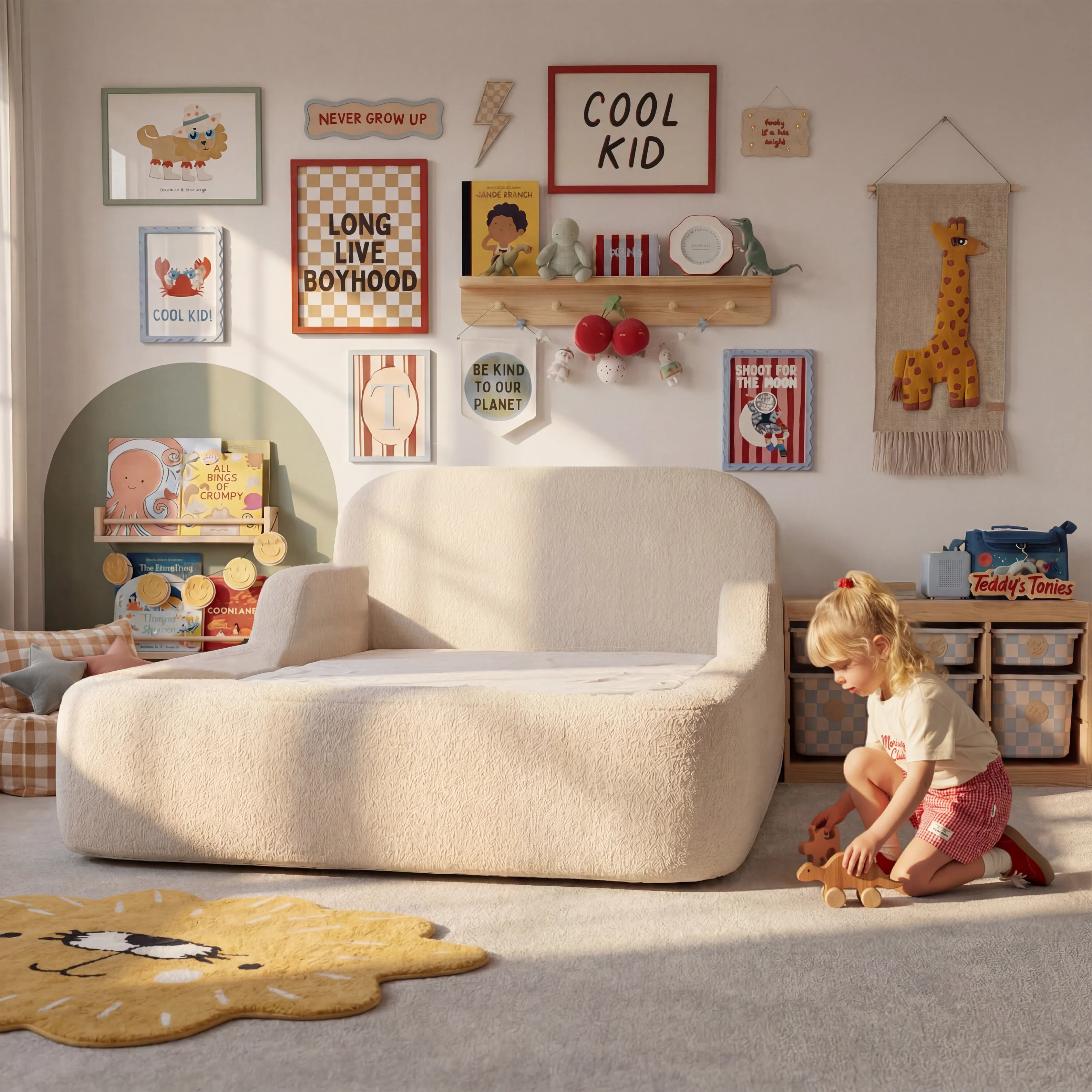 Cama Montessoriana Casal - Linho | Little Duck