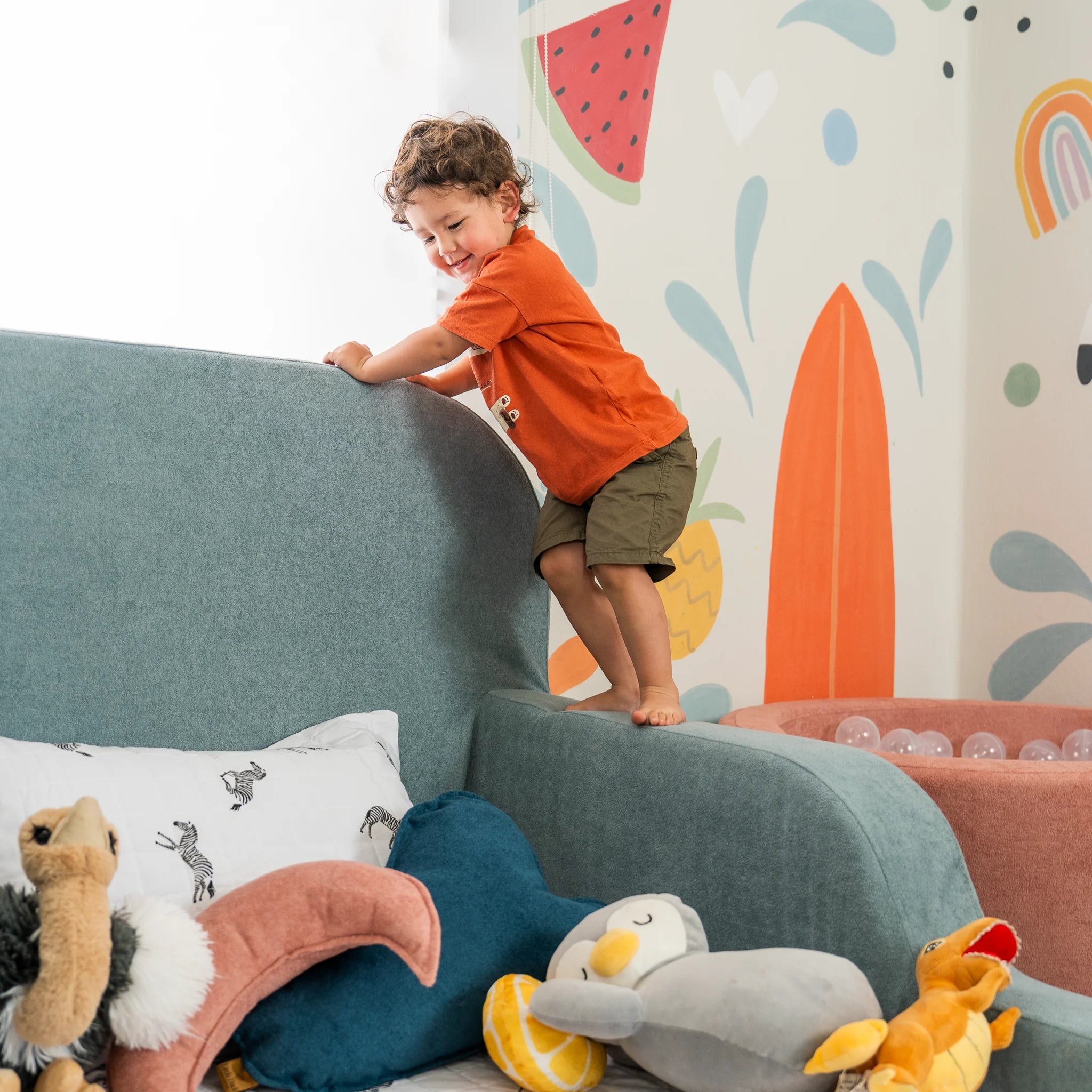 Cama Montessoriana Solteiro - Azul Claro | Little Duck