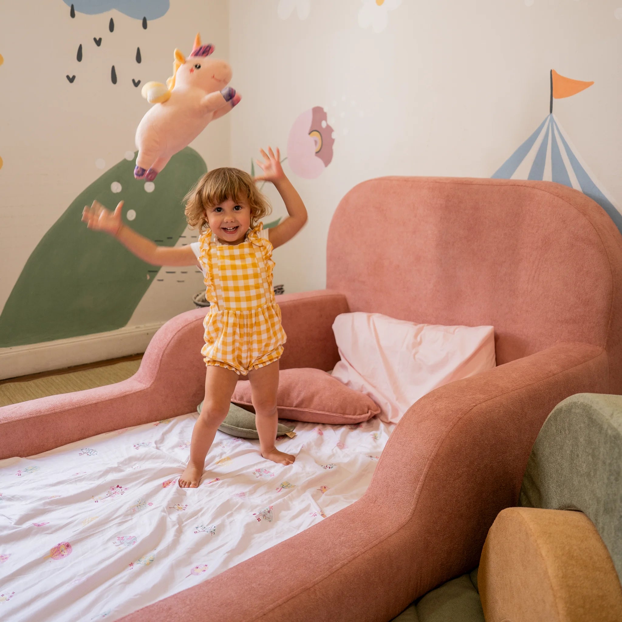 Cama Montessoriana Solteiro - Rosa | Little Duck