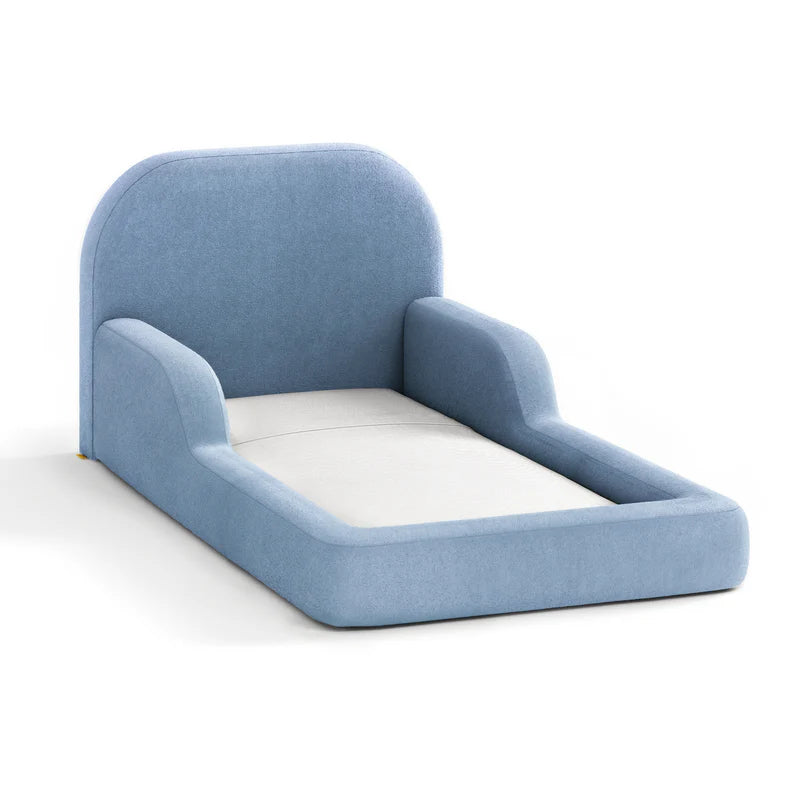 Cama Montessoriana Solteiro com Colchão + Brinde Tapete Gingko e Almofada Nuvem