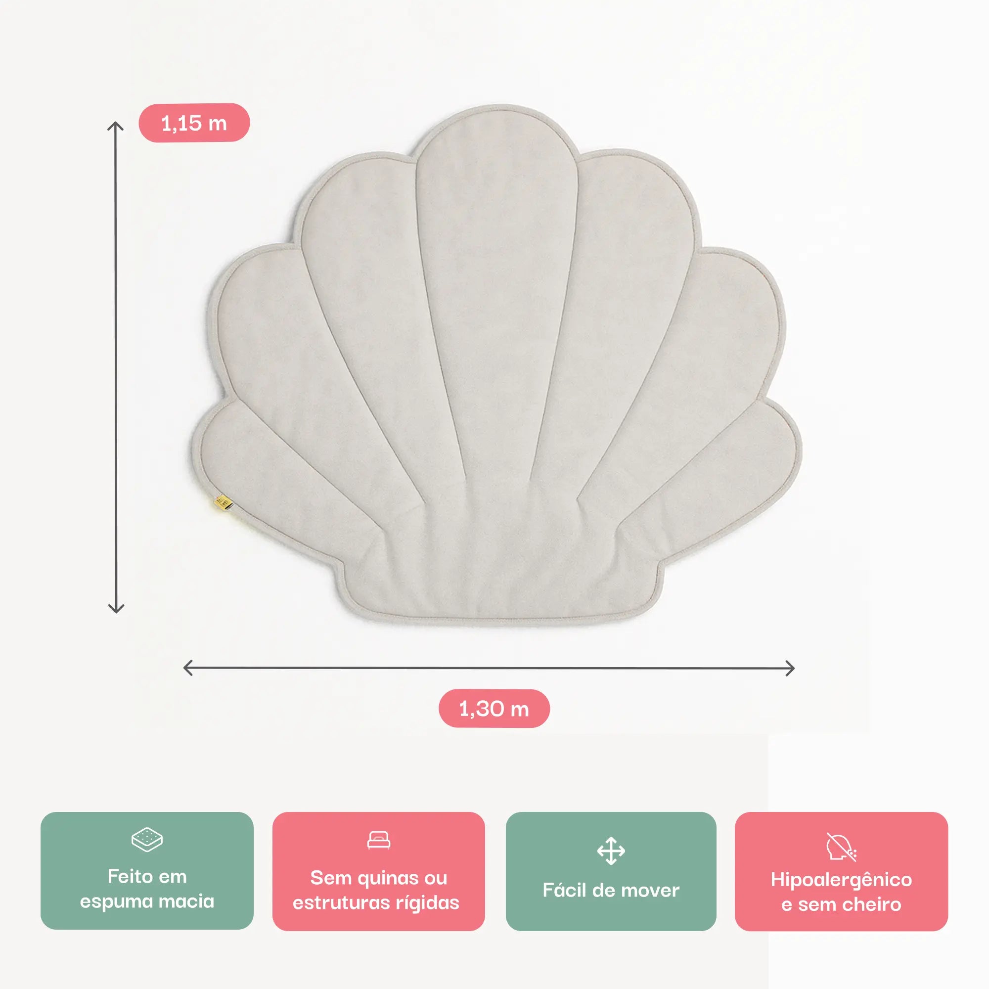 Tapete Concha - Rosa