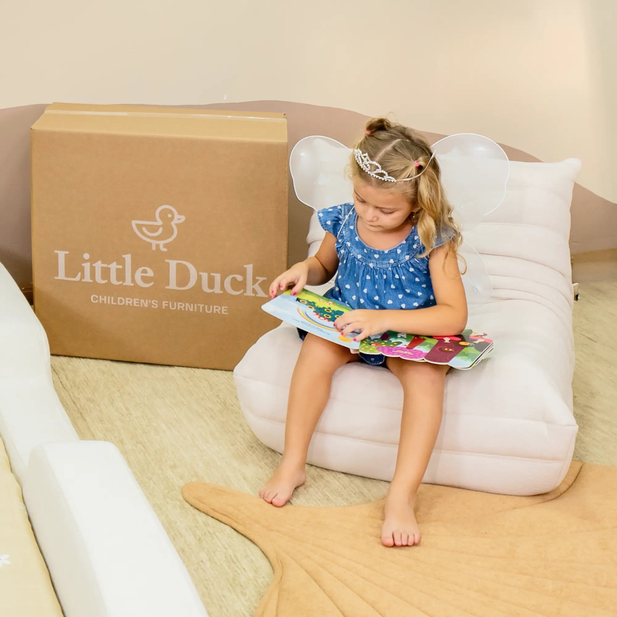 Poltrona Duck Infantil - Linho