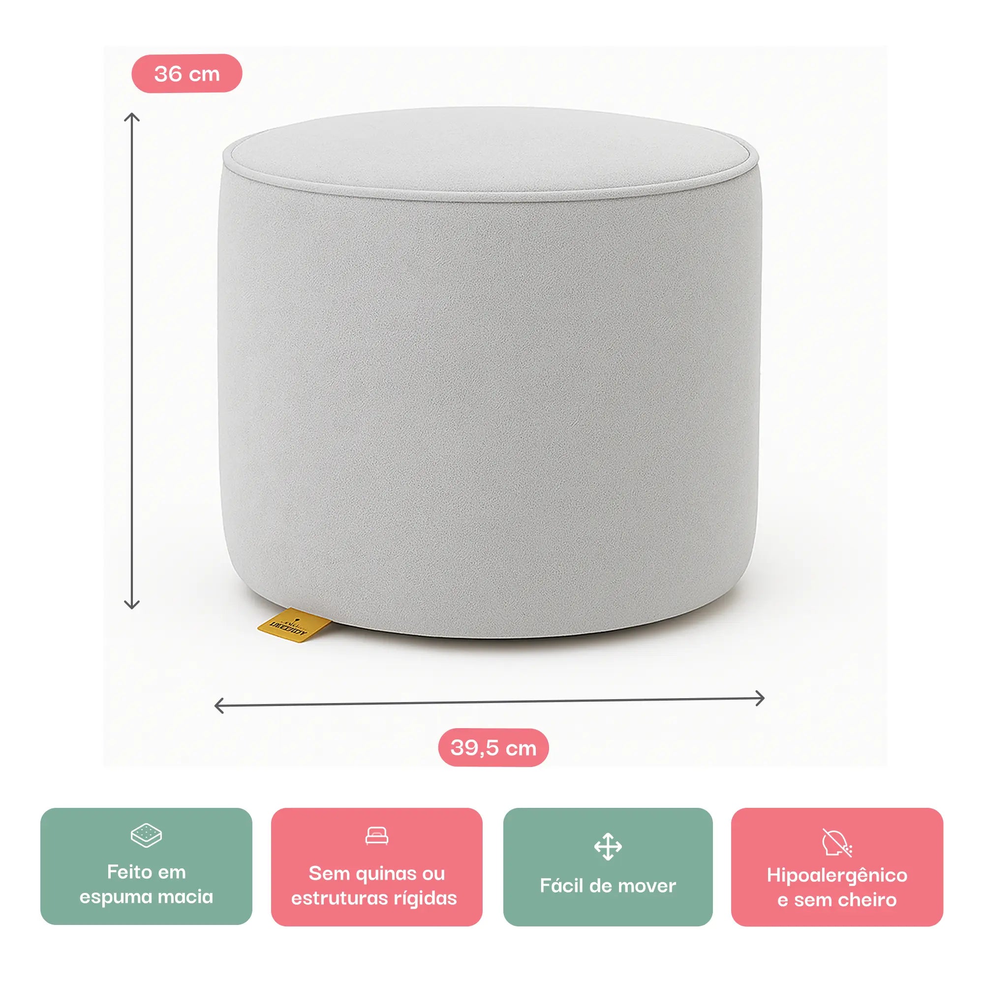 Apoio de Cabeceira - Mostarda