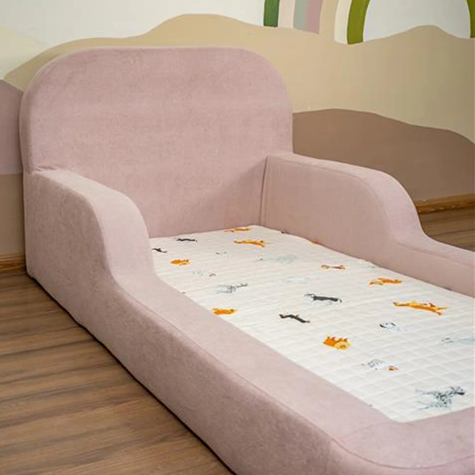 Cama Montessoriana Solteiro - Rosa Claro | Little Duck