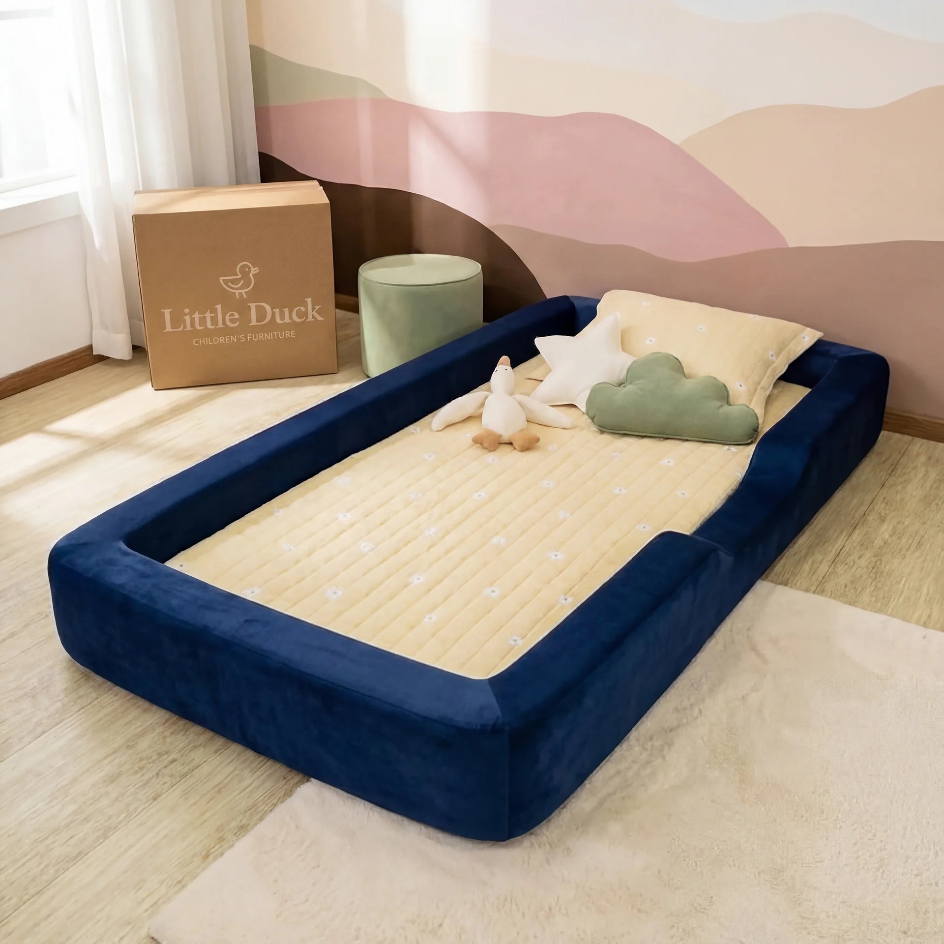 Cama Montessoriana Light - Azul Marinho | Little Duck