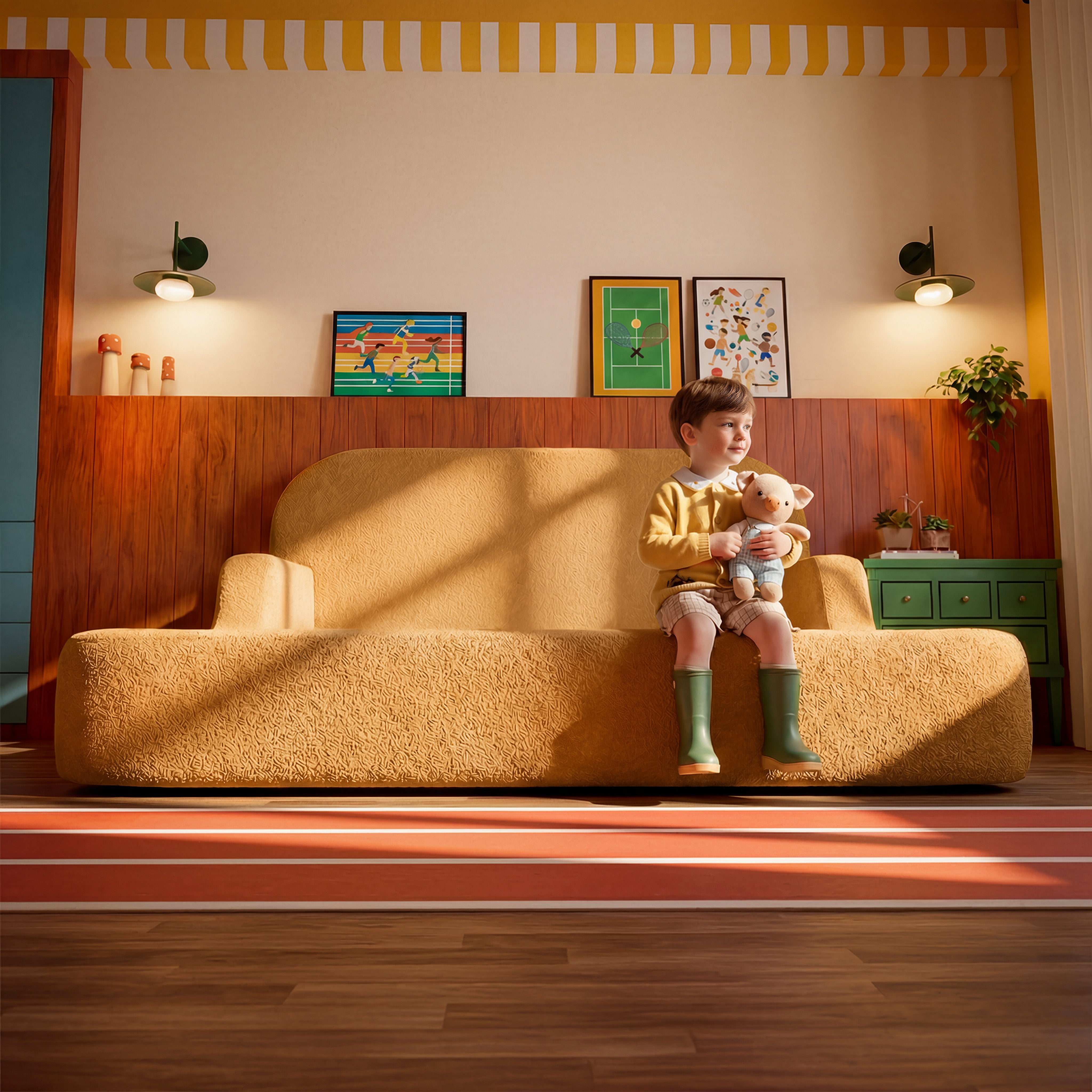 Cama Montessoriana Casal - Mostarda | Little Duck
