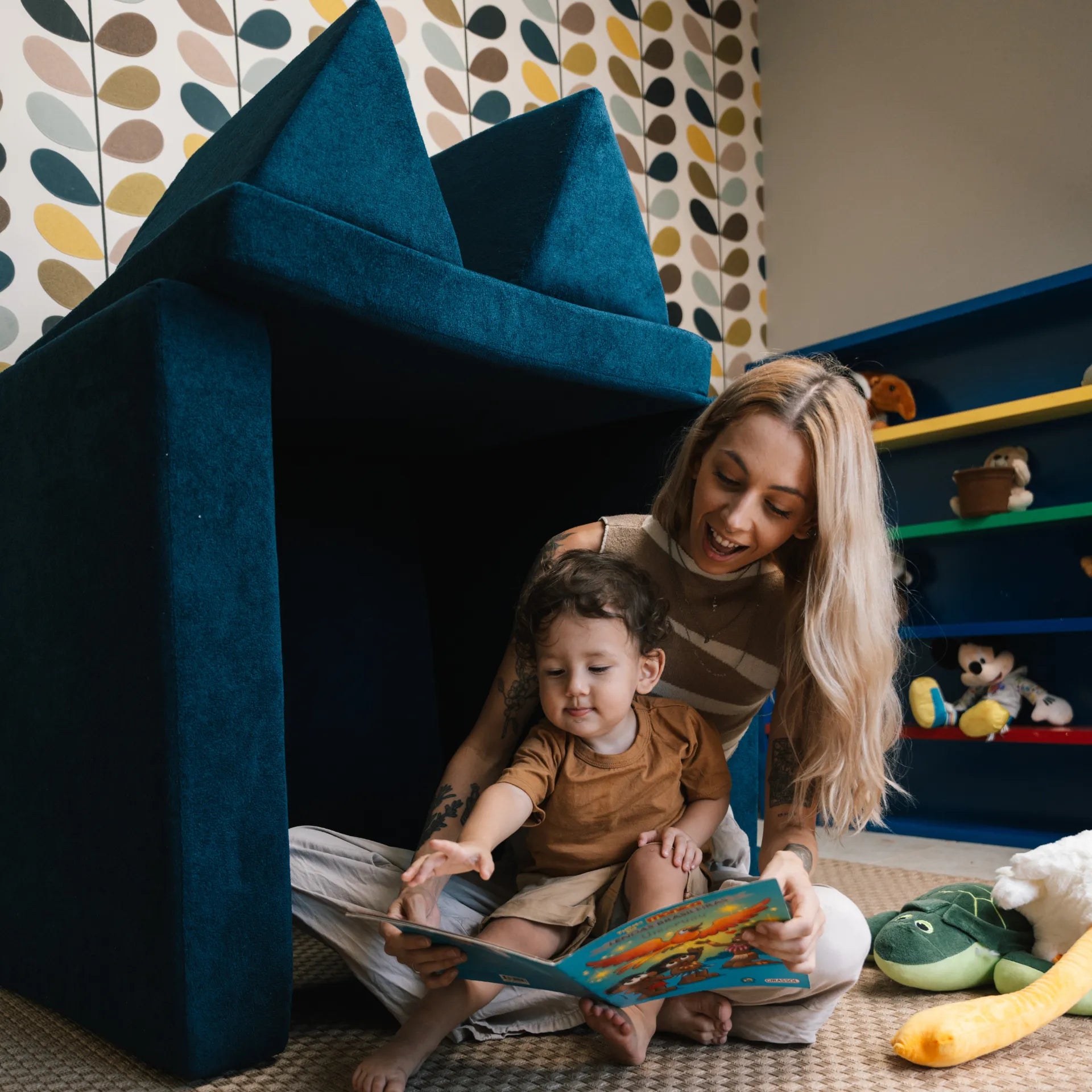 Cama montessoriana Solteiro + Sofá de Brincar 50% OFF | Little Duck