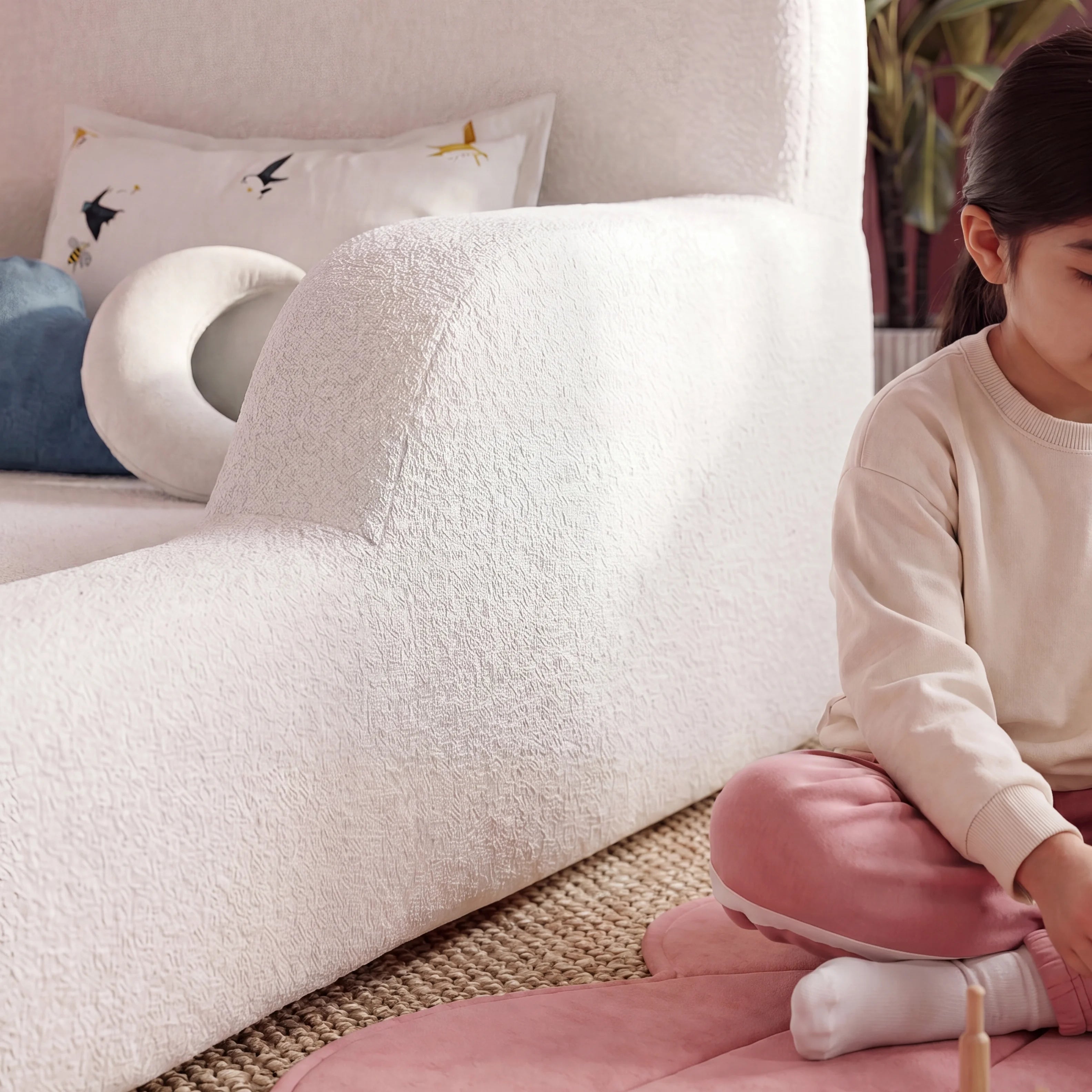 Cama Montessoriana Solteiro - Linho | Little Duck