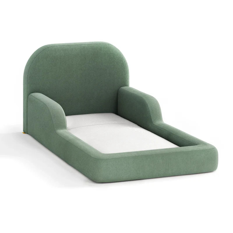 Cama Montessoriana Solteiro com Colchão + Brinde Tapete Gingko e Almofada Nuvem