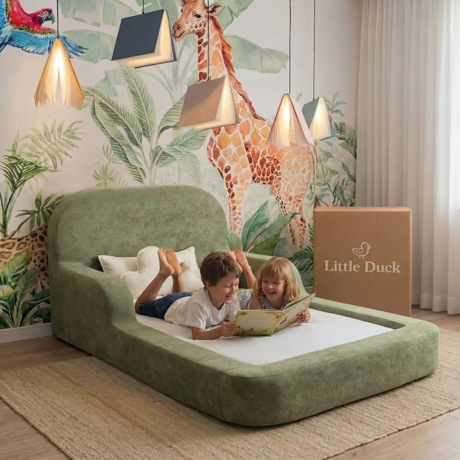 Cama Montessoriana Solteiro - Verde | Little Duck