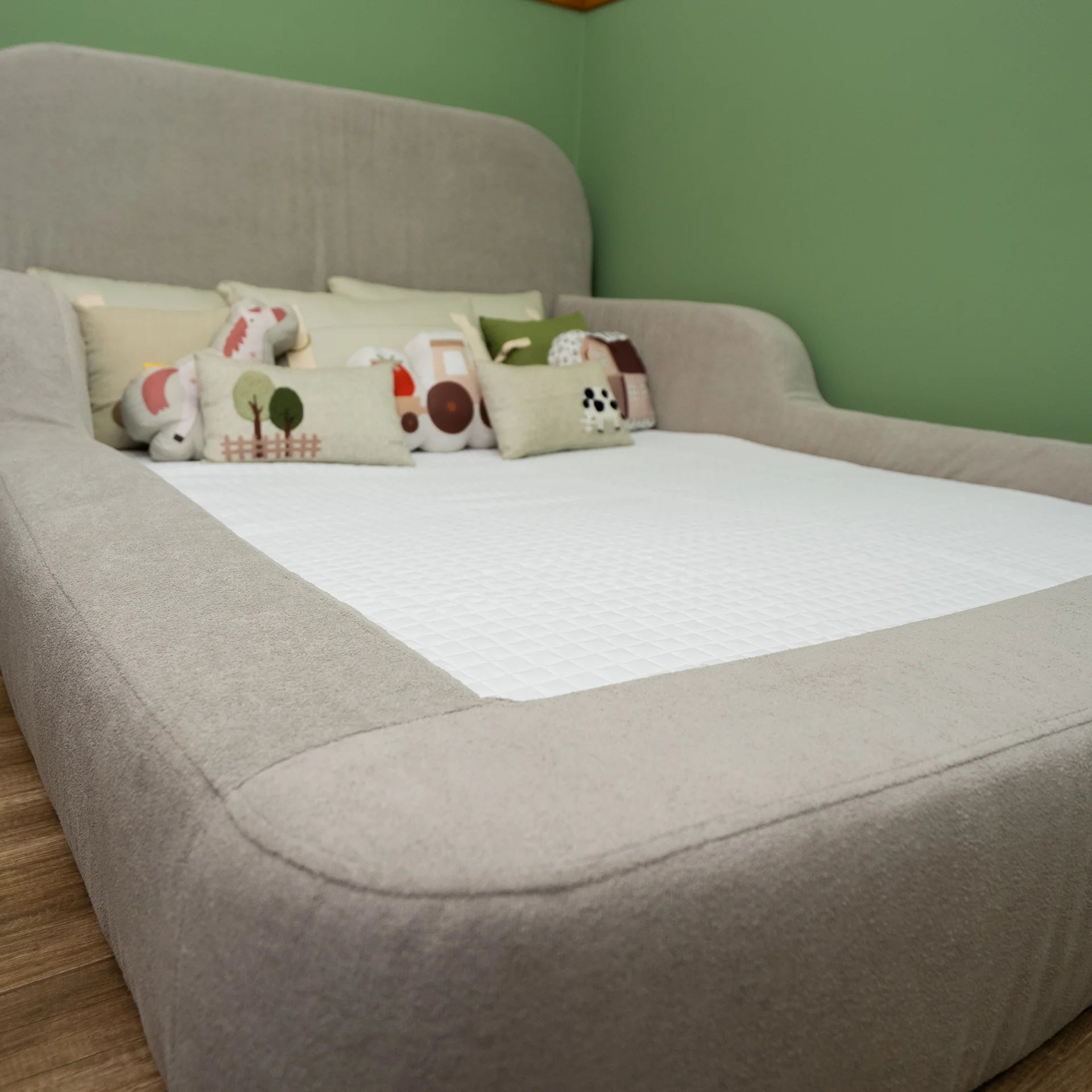 Cama Montessoriana Casal - Cinza | Little Duck
