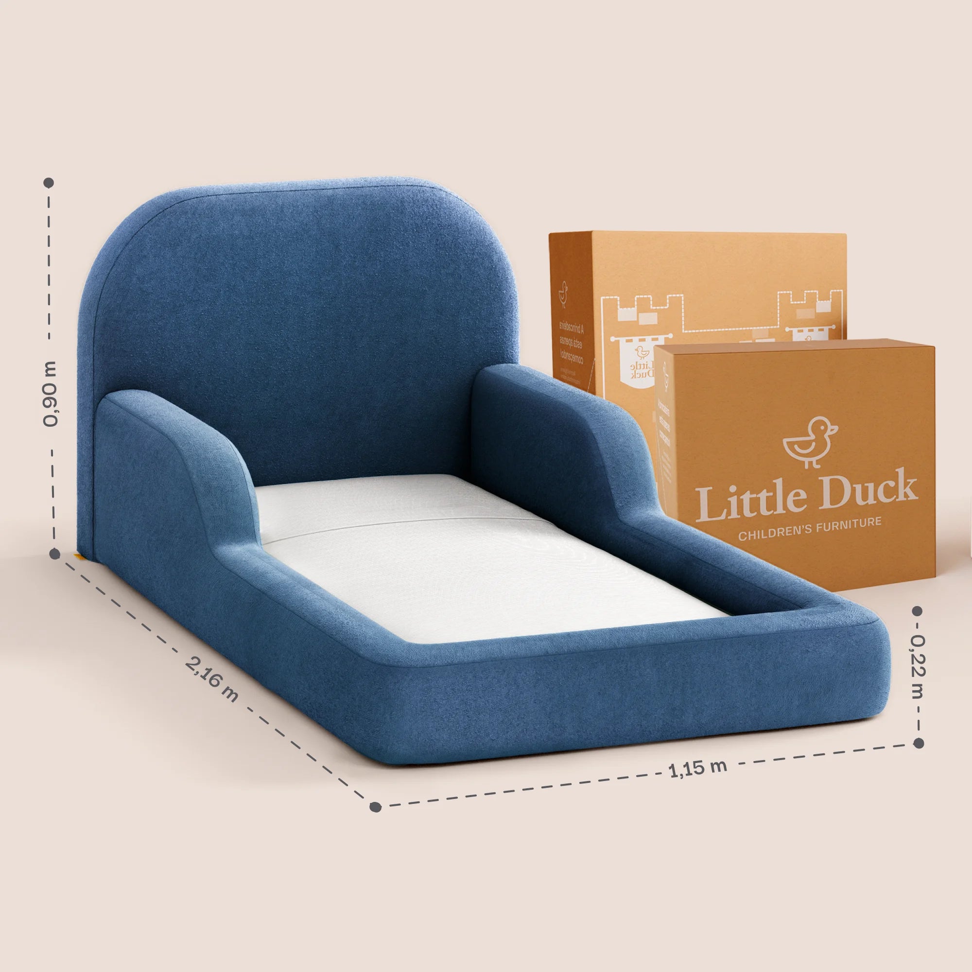 Cama Montessoriana Solteiro - Azul Marinho | Little Duck