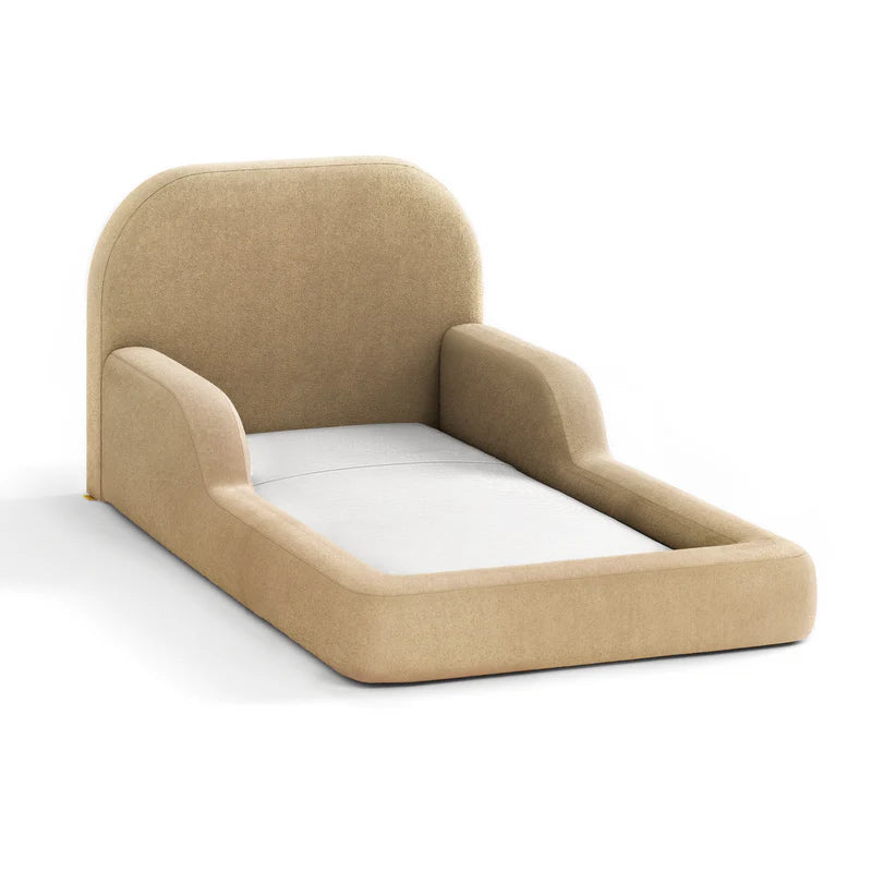 Cama Montessoriana Solteiro com Colchão + Brinde Tapete Gingko e Almofada Nuvem