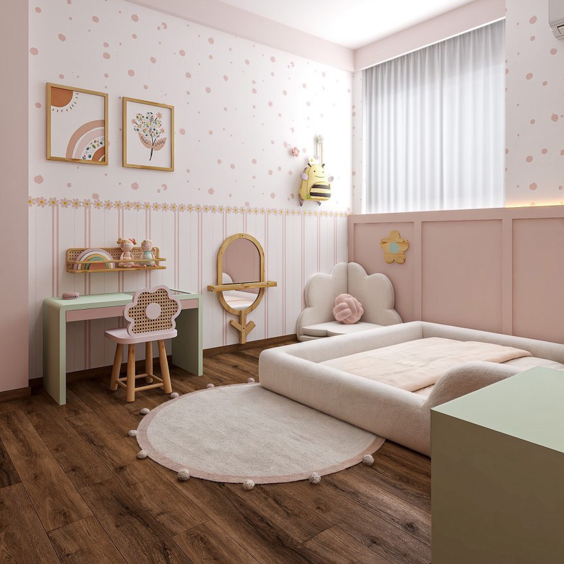 Cama Montessoriana Casal - Azul claro | Little Duck