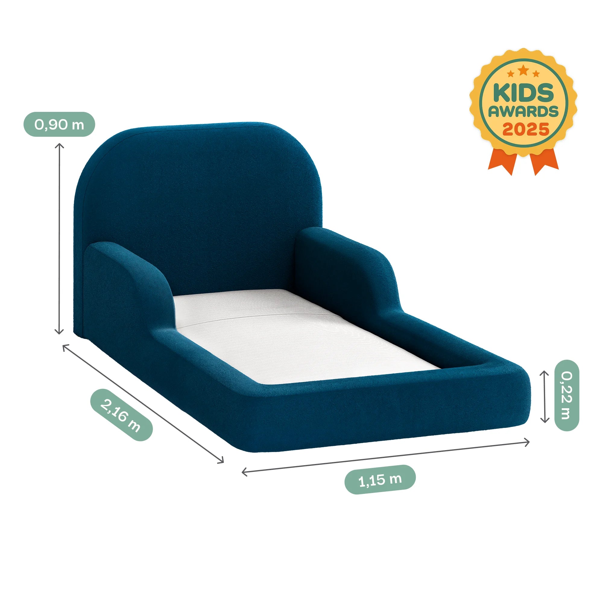 Cama Montessoriana Solteiro - Azul Marinho | Little Duck