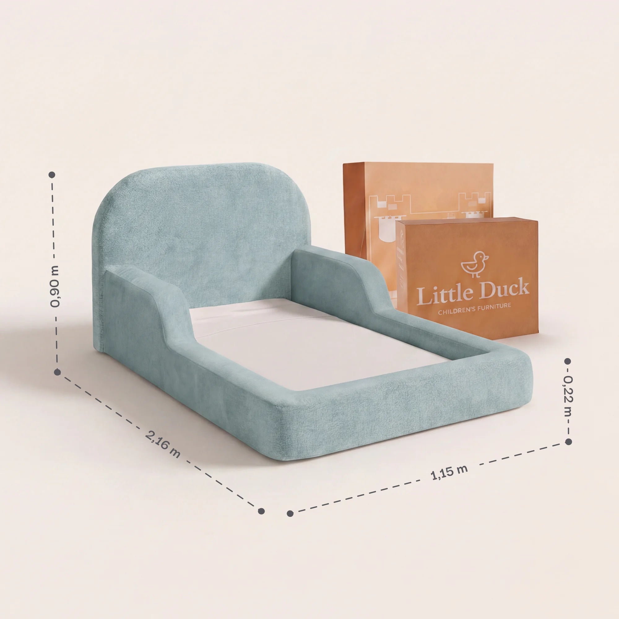 Cama Montessoriana Solteiro - Azul Claro | Little Duck