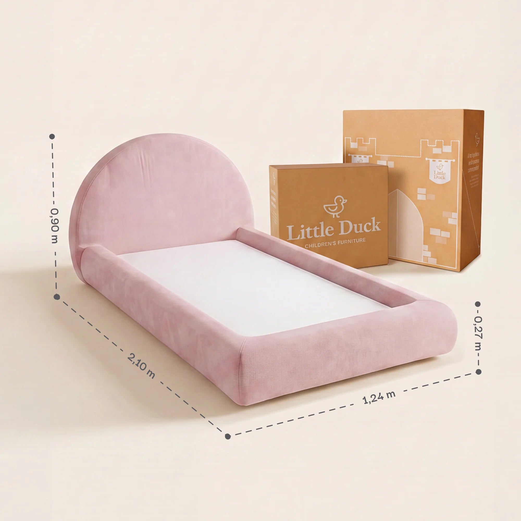 Cama Montessoriana Sol - Rosa | Little Duck
