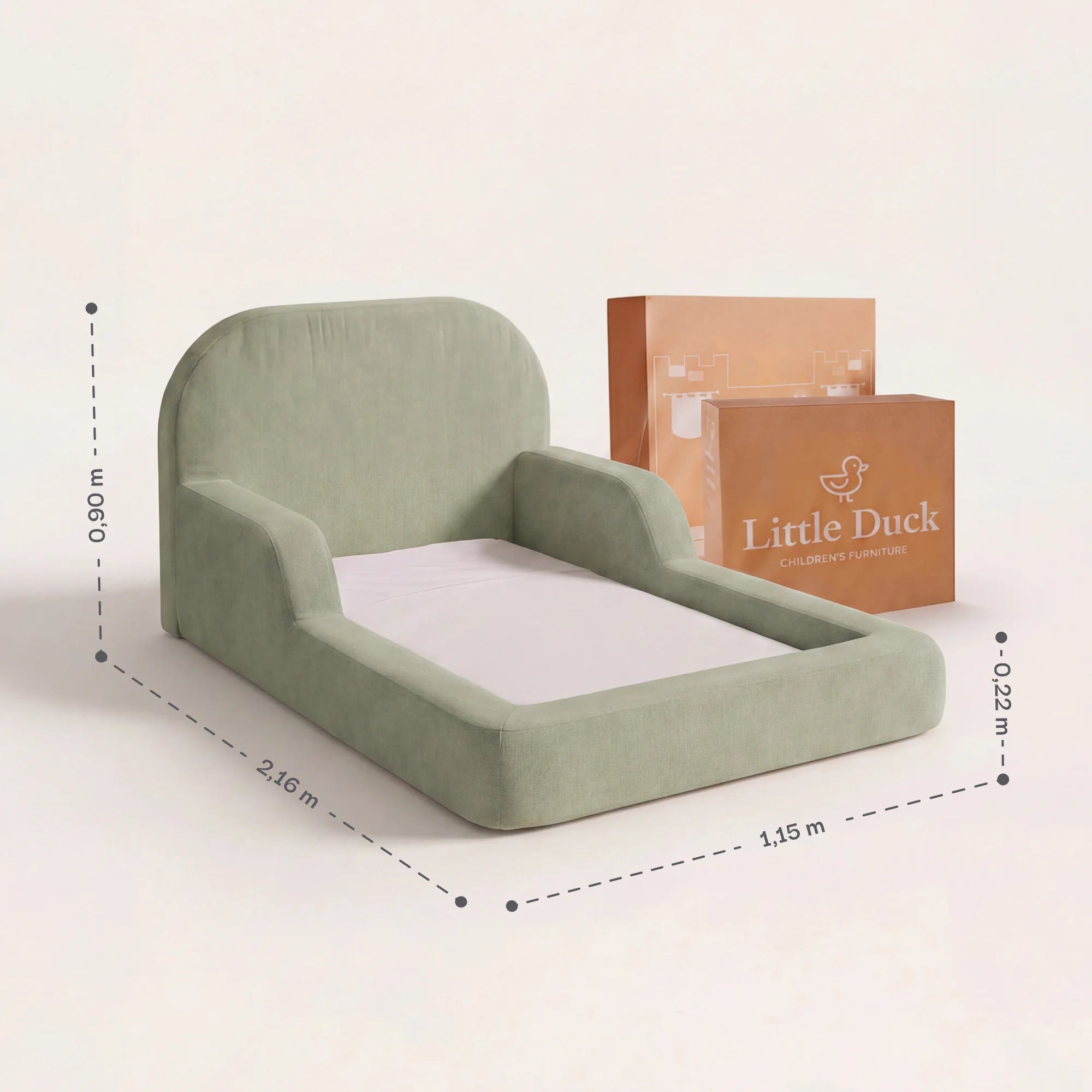 Cama Montessoriana Solteiro - Verde | Little Duck