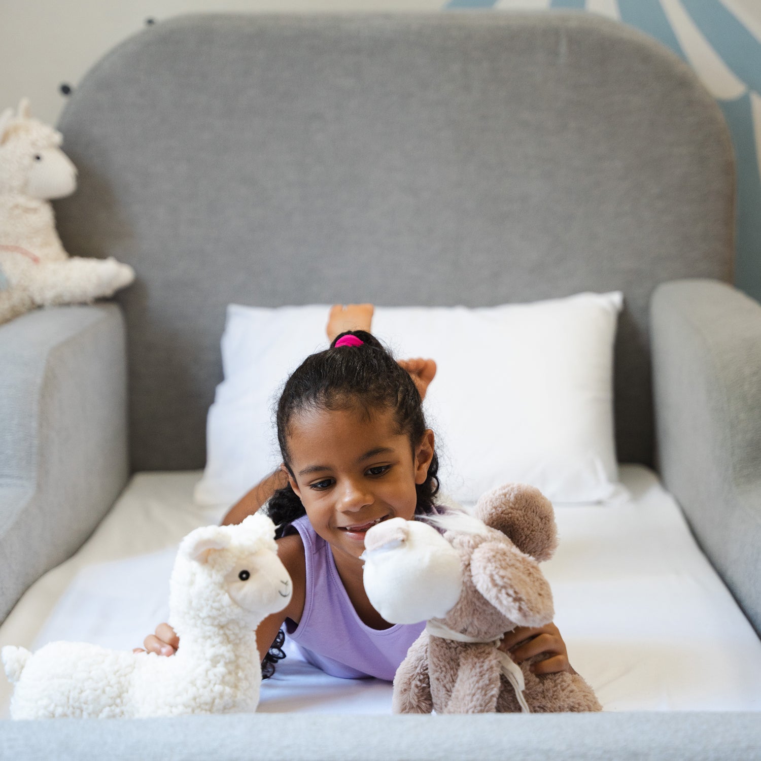 Cama Montessoriana Solteiro - Cinza | Little Duck