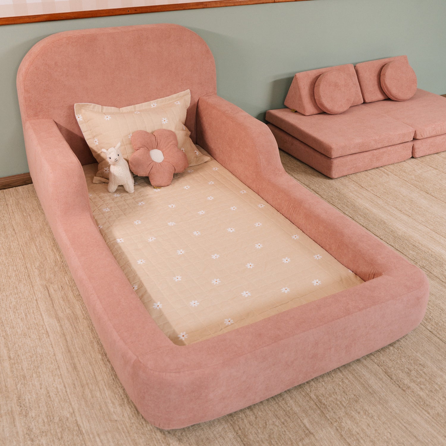 Cama Montessoriana Solteiro - Rosa | Little Duck