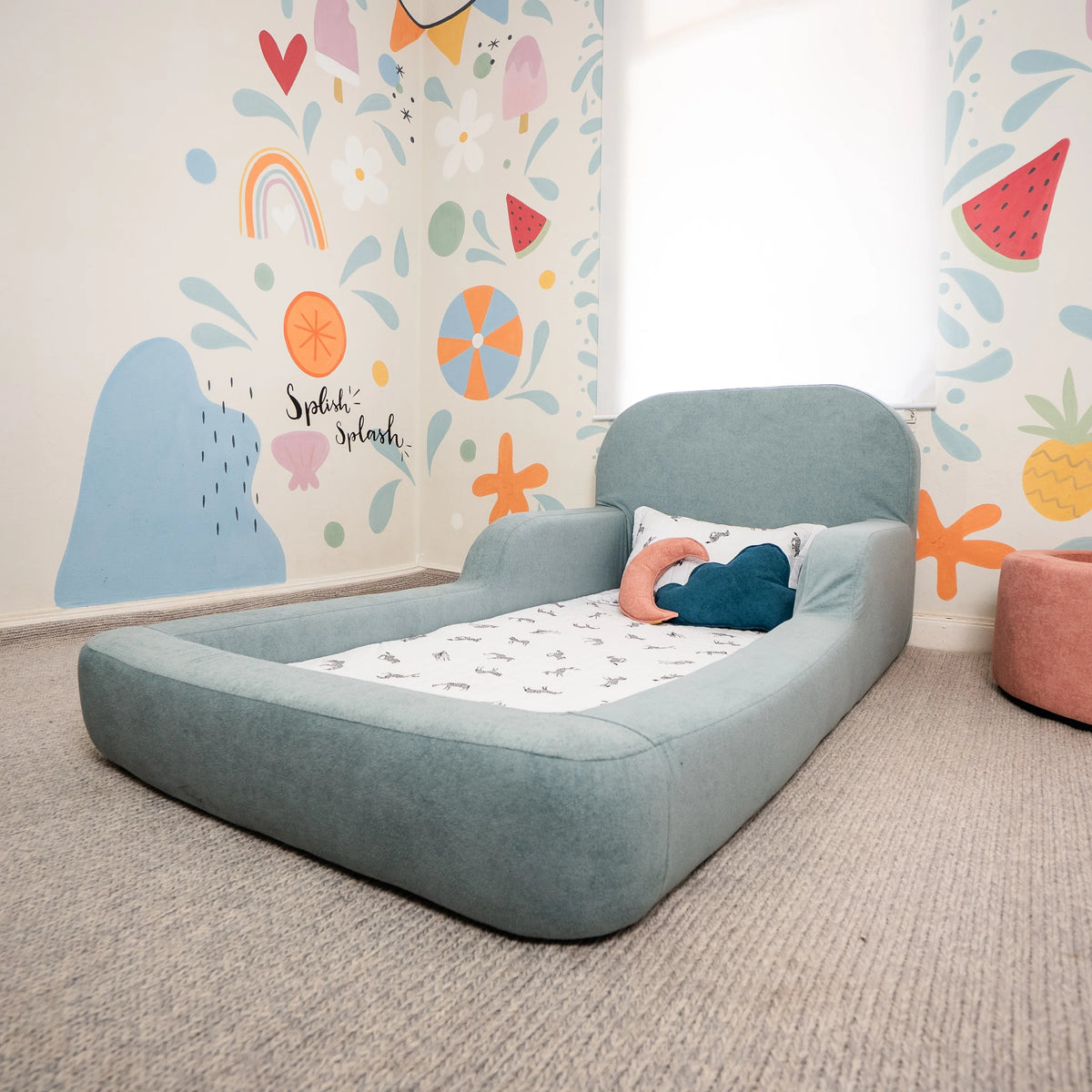 Cama Montessoriana Solteiro - Azul Claro | Little Duck