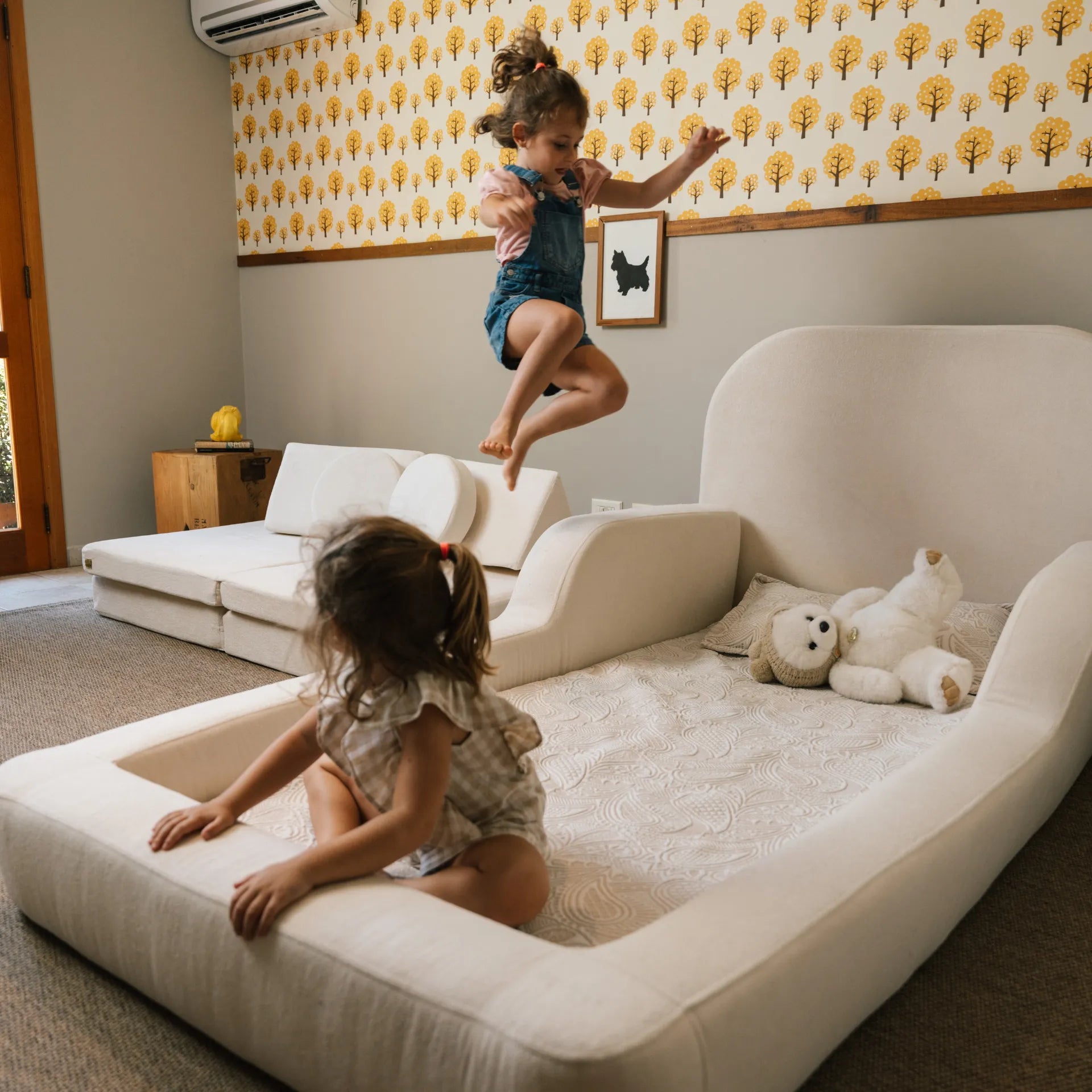 Cama montessoriana Casal + Cama montessoriana Solteiro