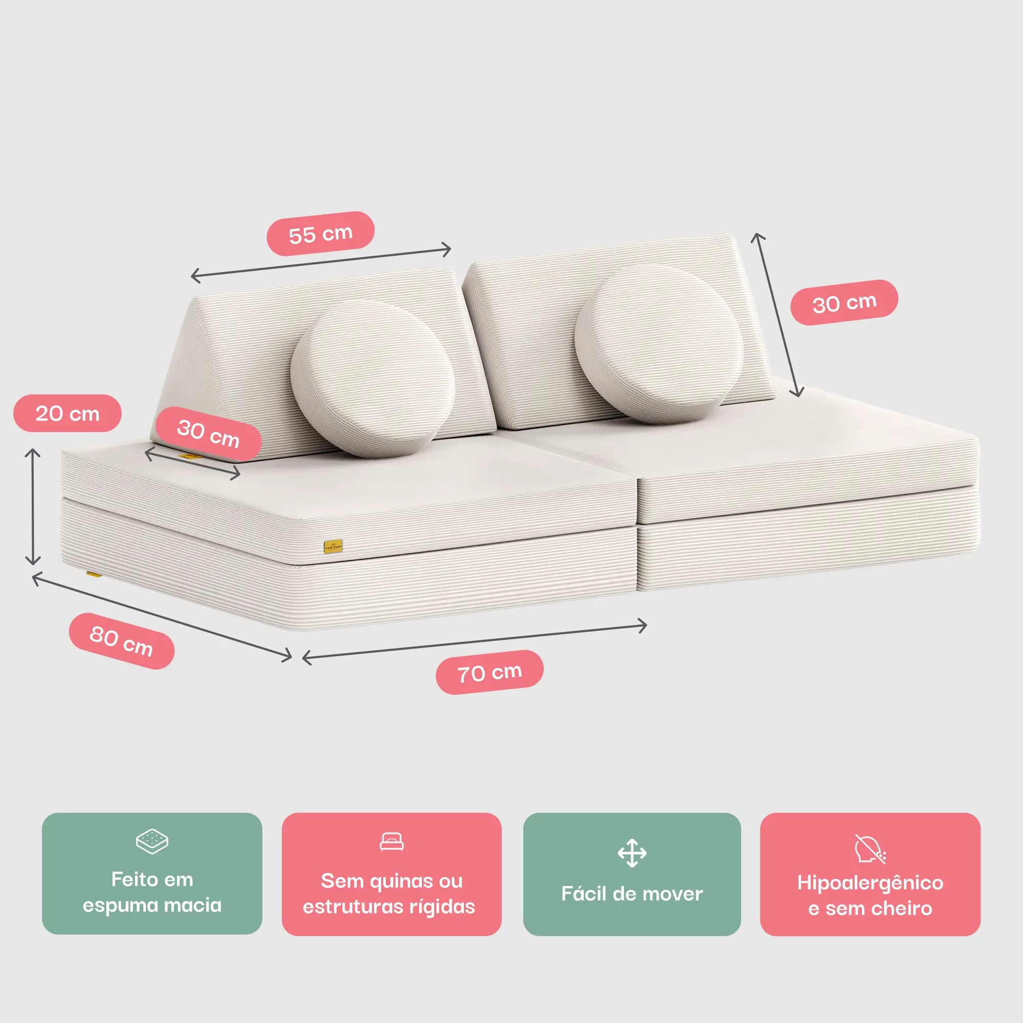 Sofá de Brincar - Linho | Little Duck