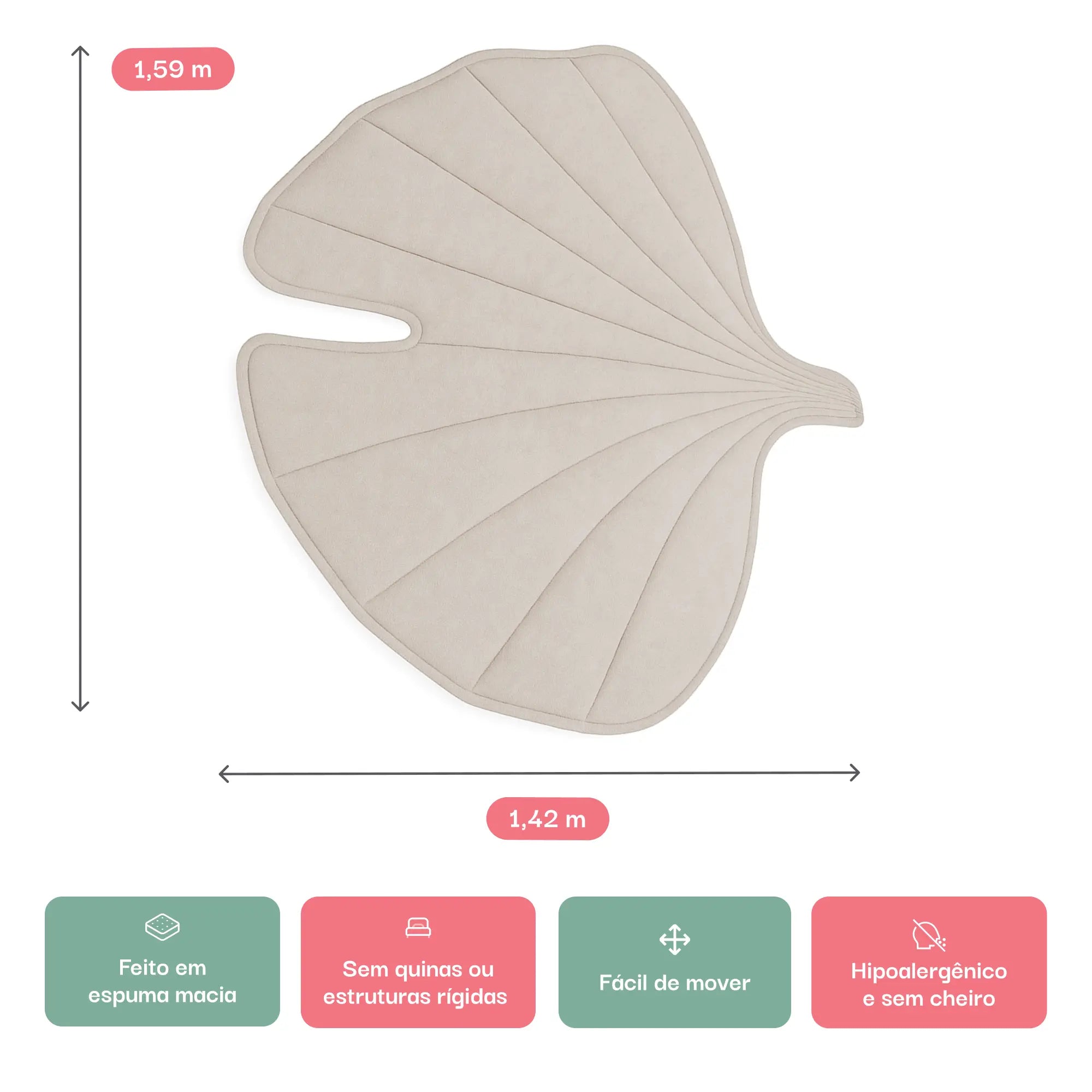 Tapete Gingko - Verde Claro