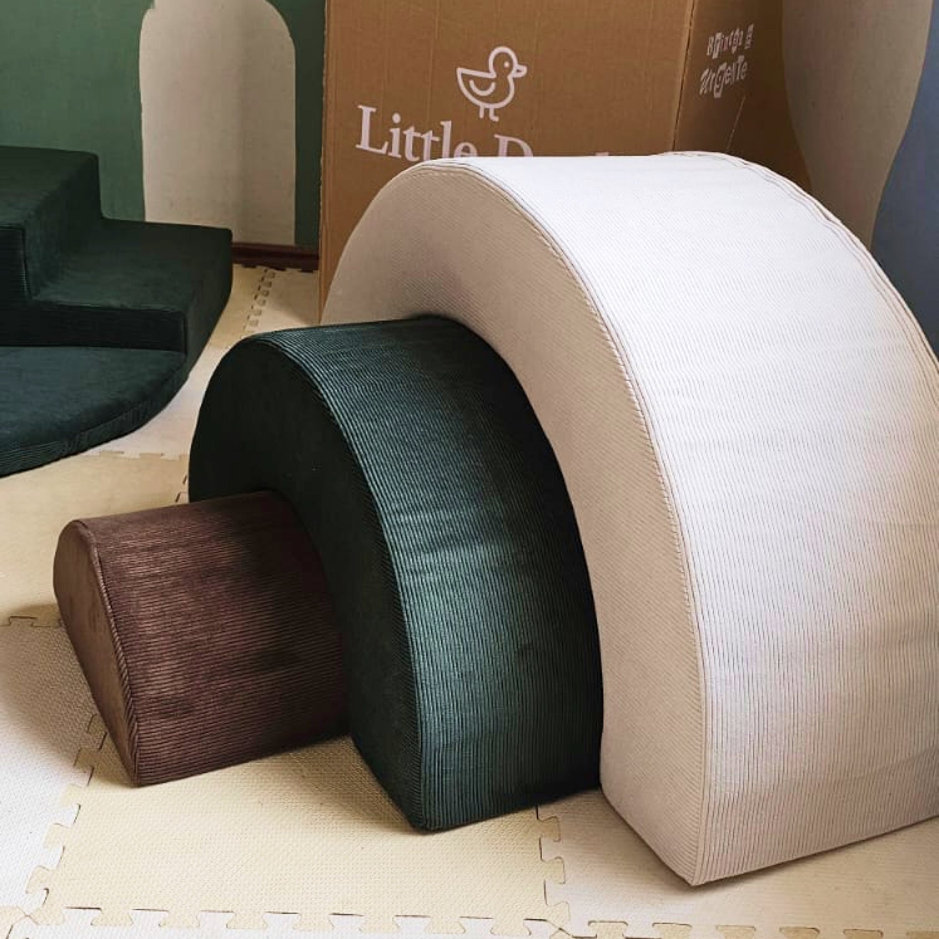 Play Arco-Íris Rosa | Mostarda | Linho - Little Duck