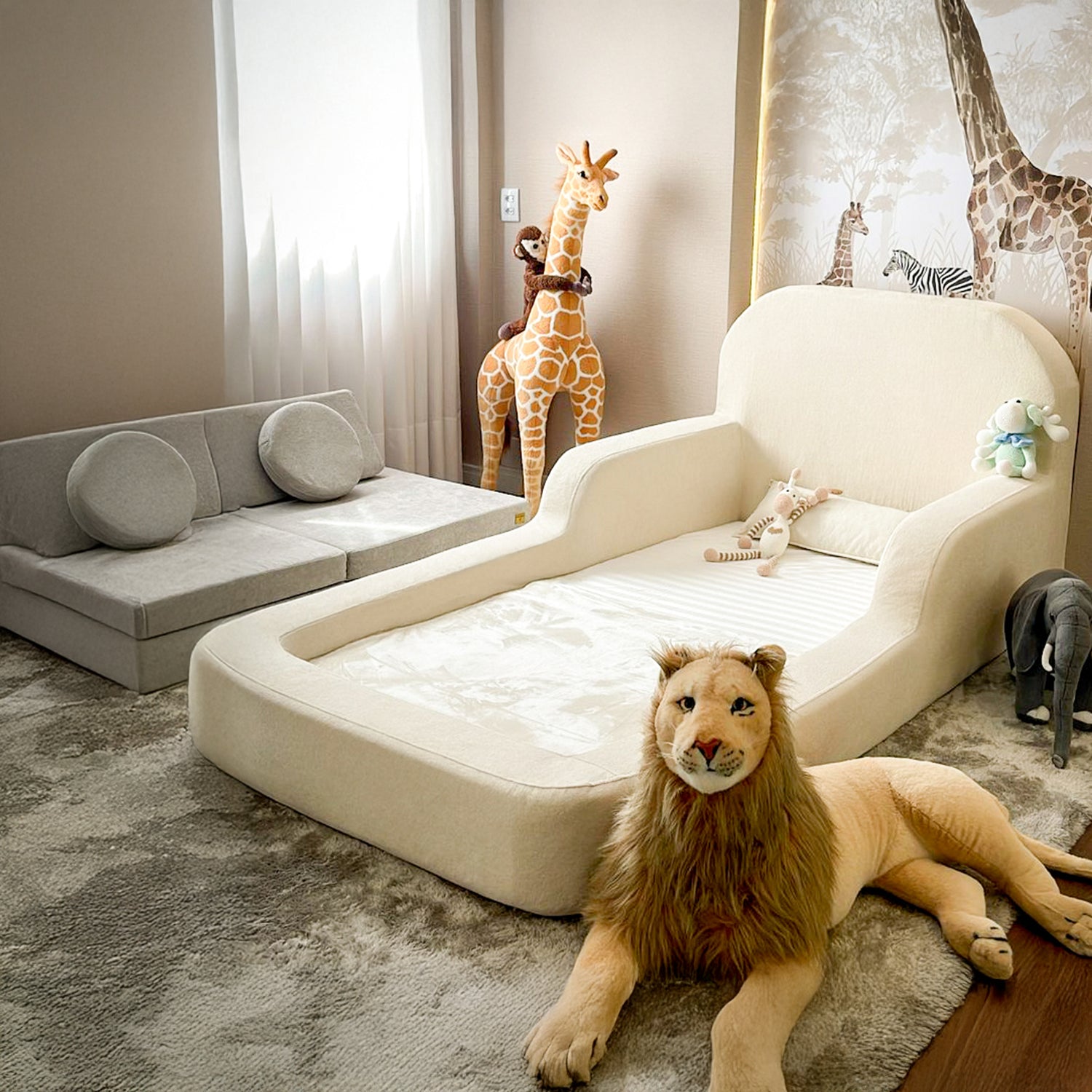 Cama montessoriana Solteiro + Sofá de Brincar 50% OFF | Little Duck