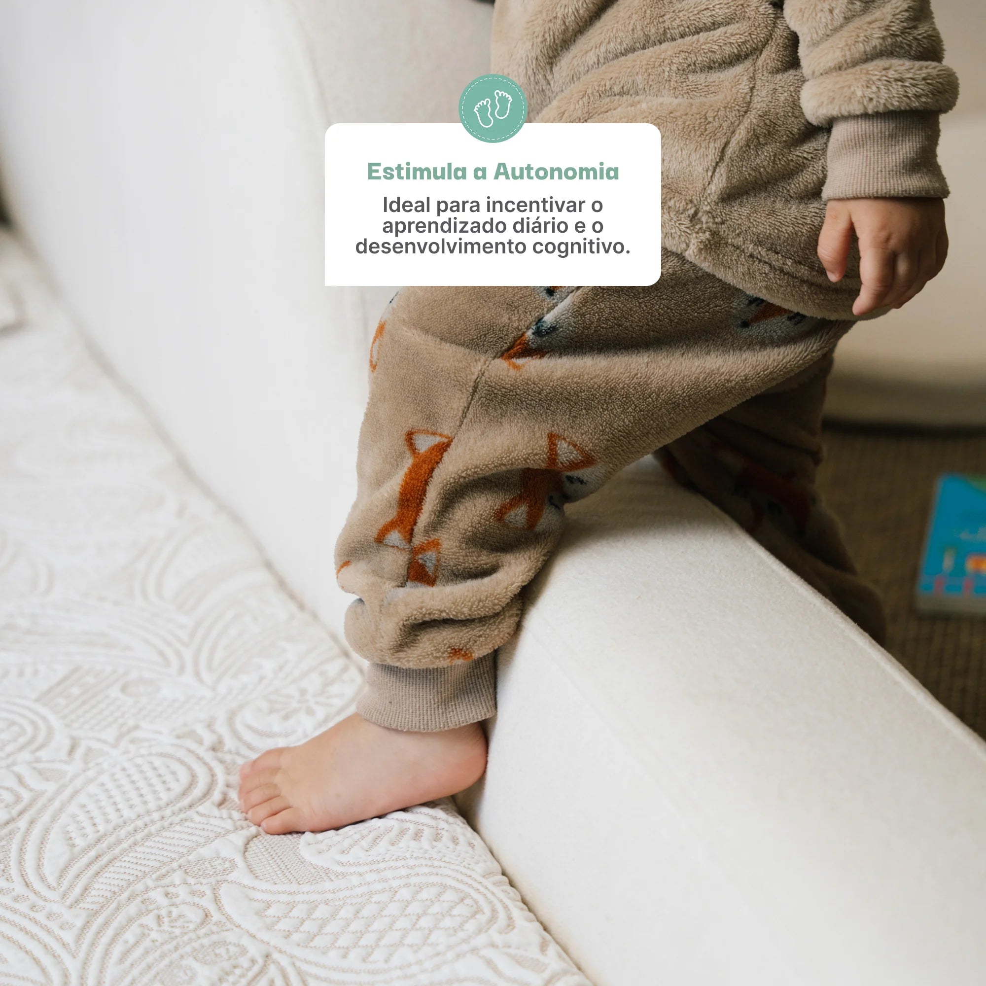 Cama Montessoriana Solteiro - Linho | Little Duck