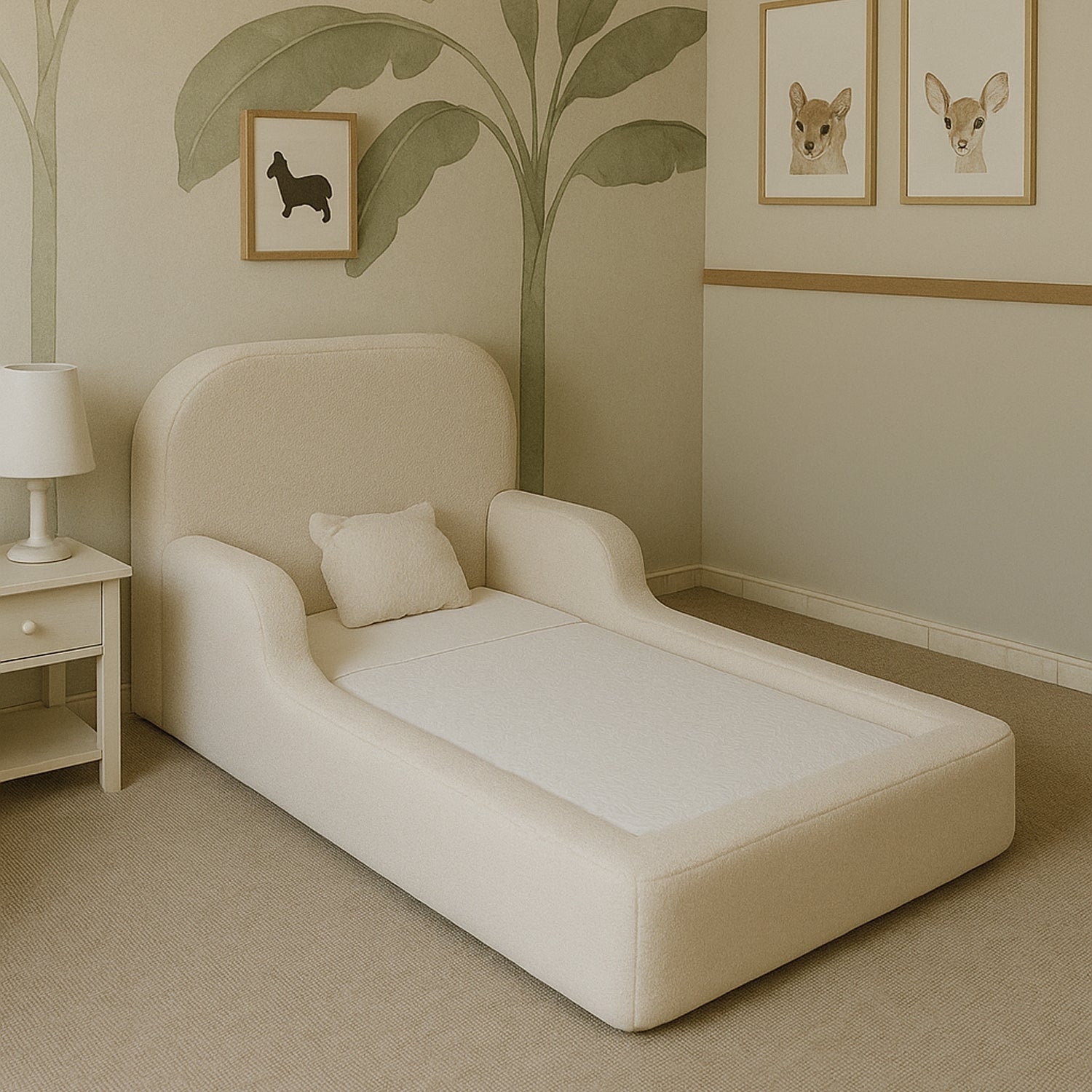 Cama Montessoriana Solteiro - Cinza | Little Duck