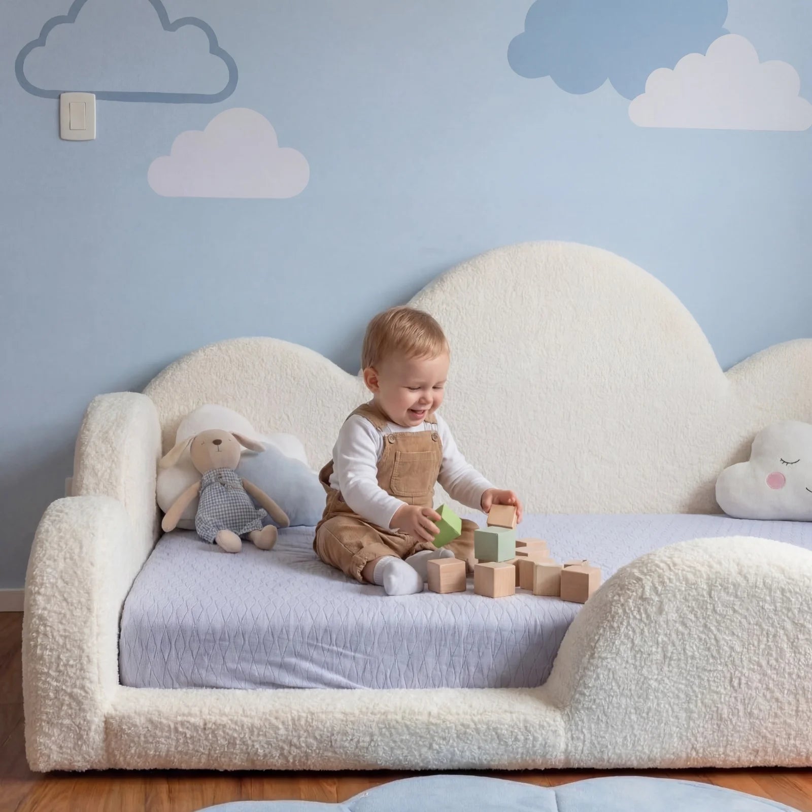 Cama Montessoriana Nuvem - Branco | Little Duck