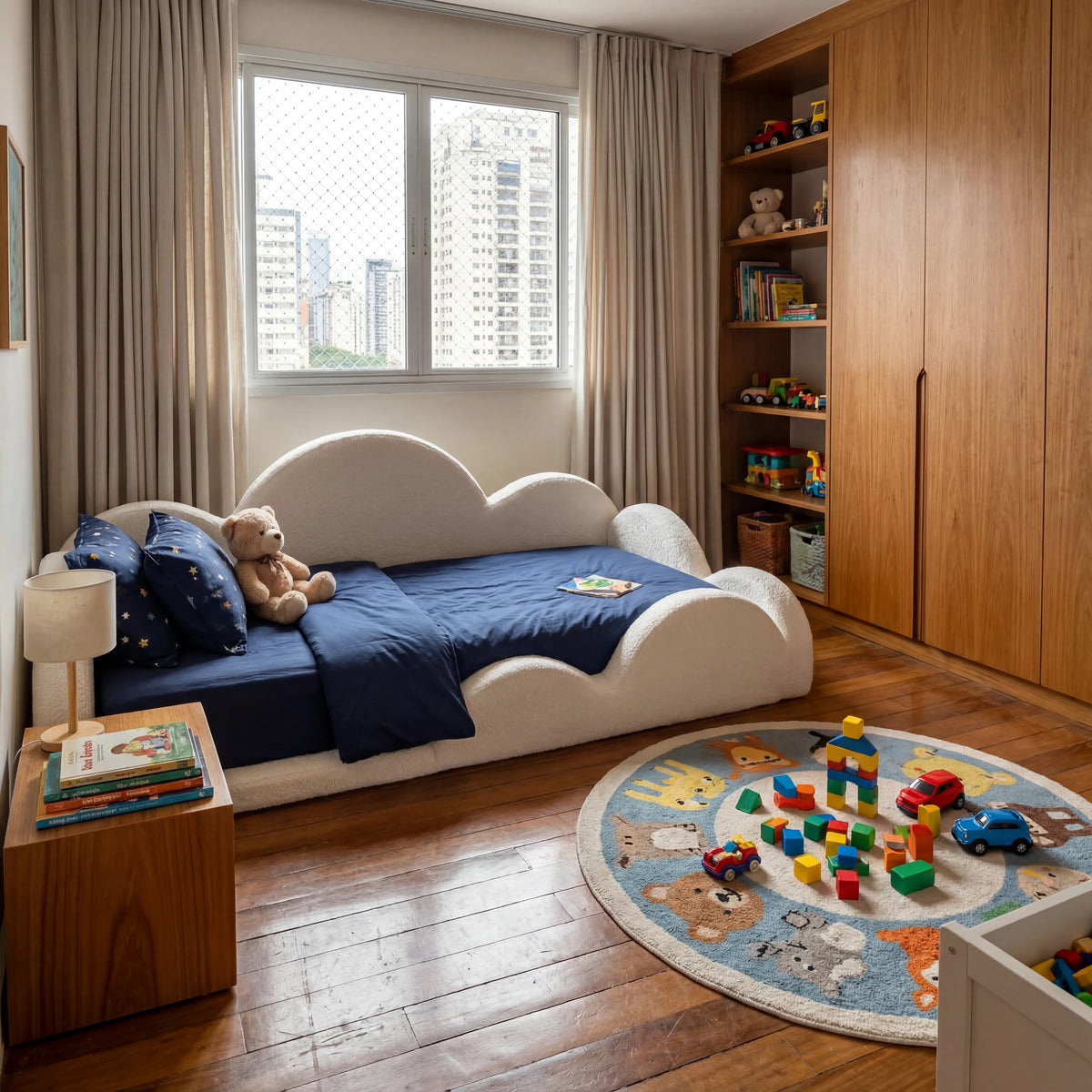 Cama Montessoriana Nuvem - Branco | Little Duck