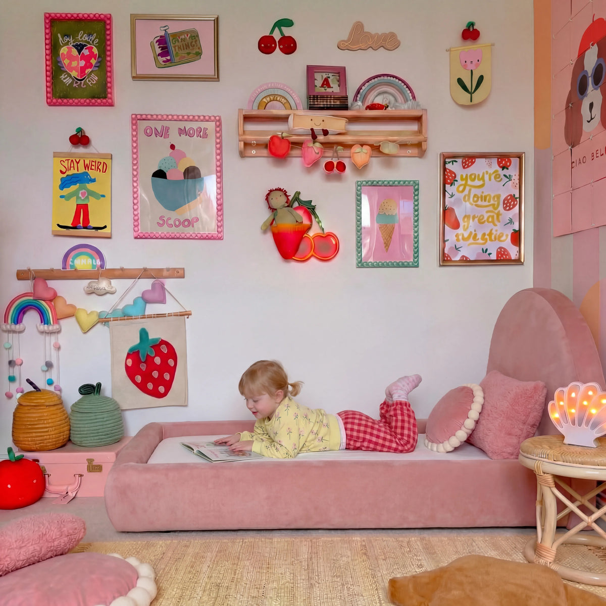 Cama Montessoriana Sol - Rosa | Little Duck