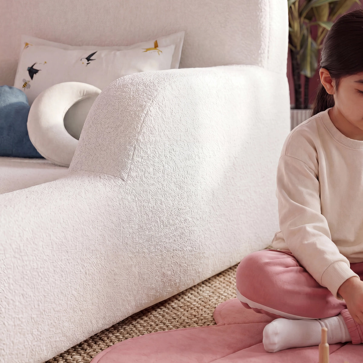 Cama Montessoriana Solteiro - Linho | Little Duck