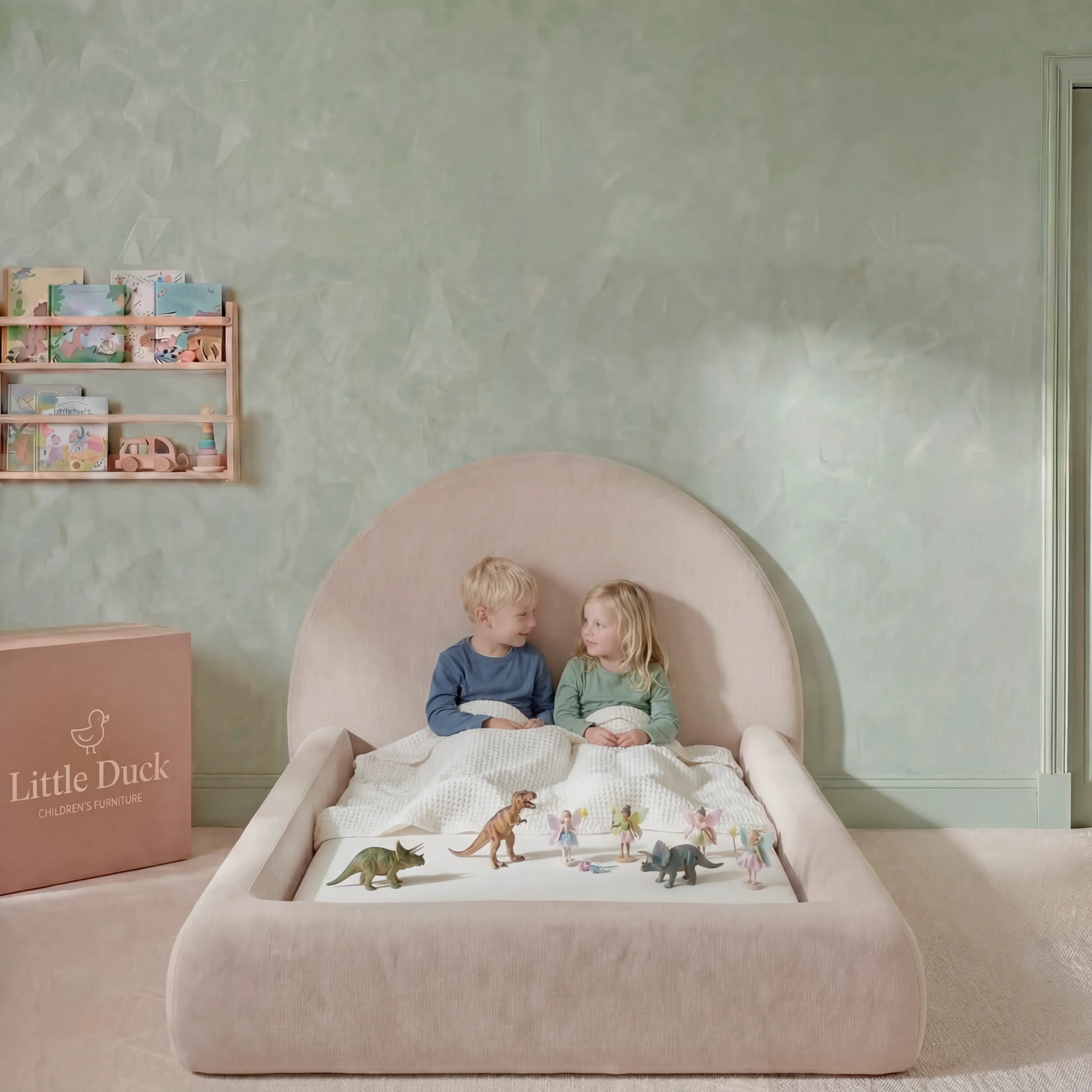 Cama Montessoriana Sol - Linho | Little Duck