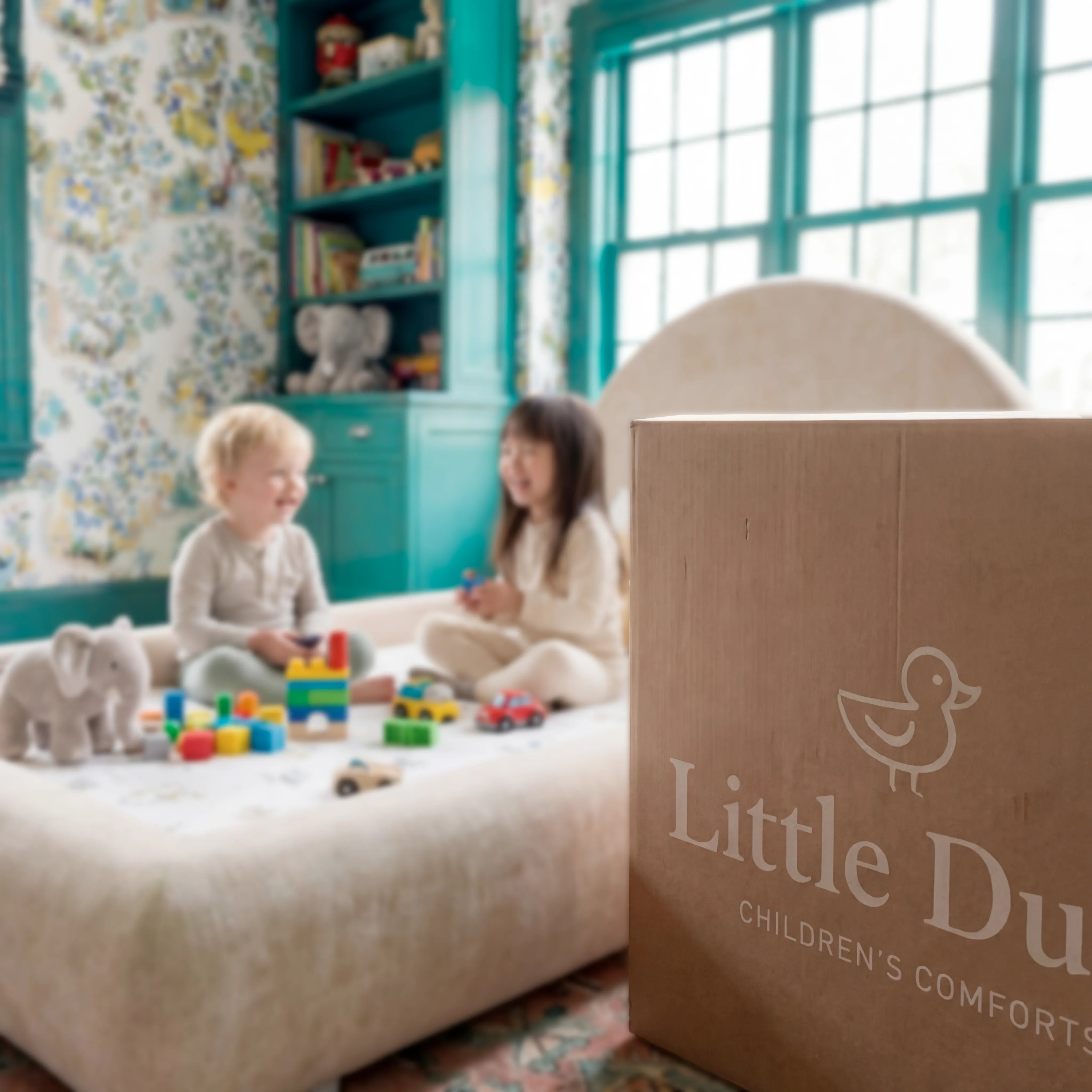 Cama Montessoriana Sol - Linho | Little Duck