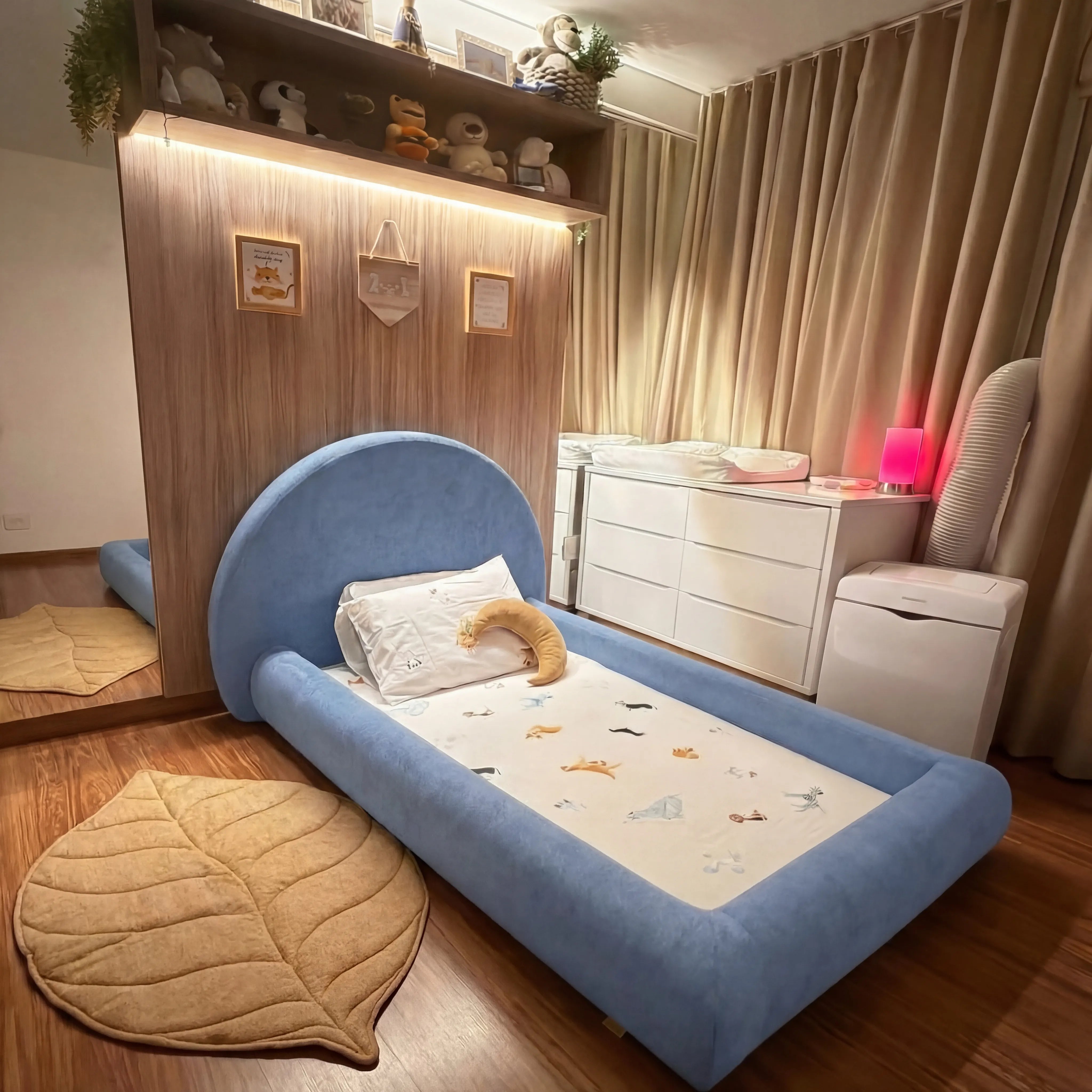 Cama Montessoriana Sol - Azul Claro | Little Duck