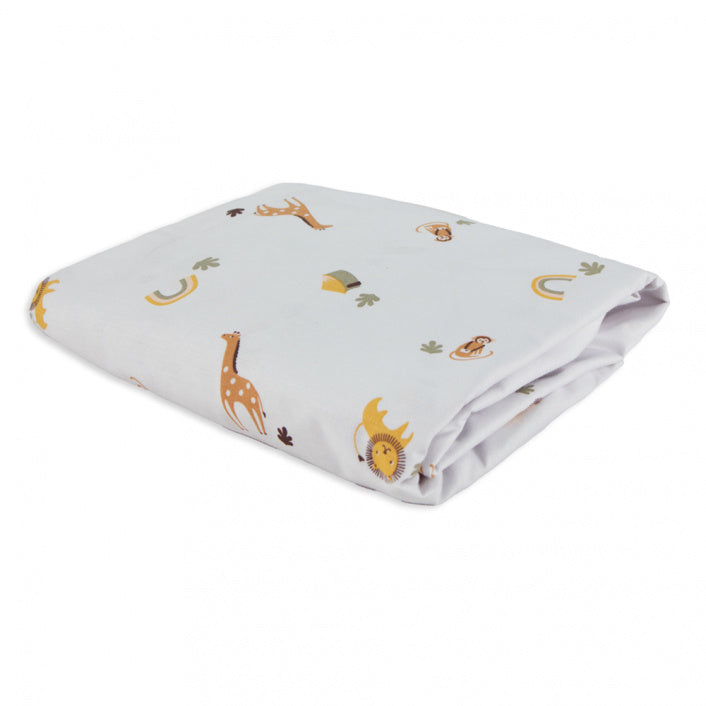 Jogo de Lençol Infantil Solteiro - Montessoriana Safari 200 fios