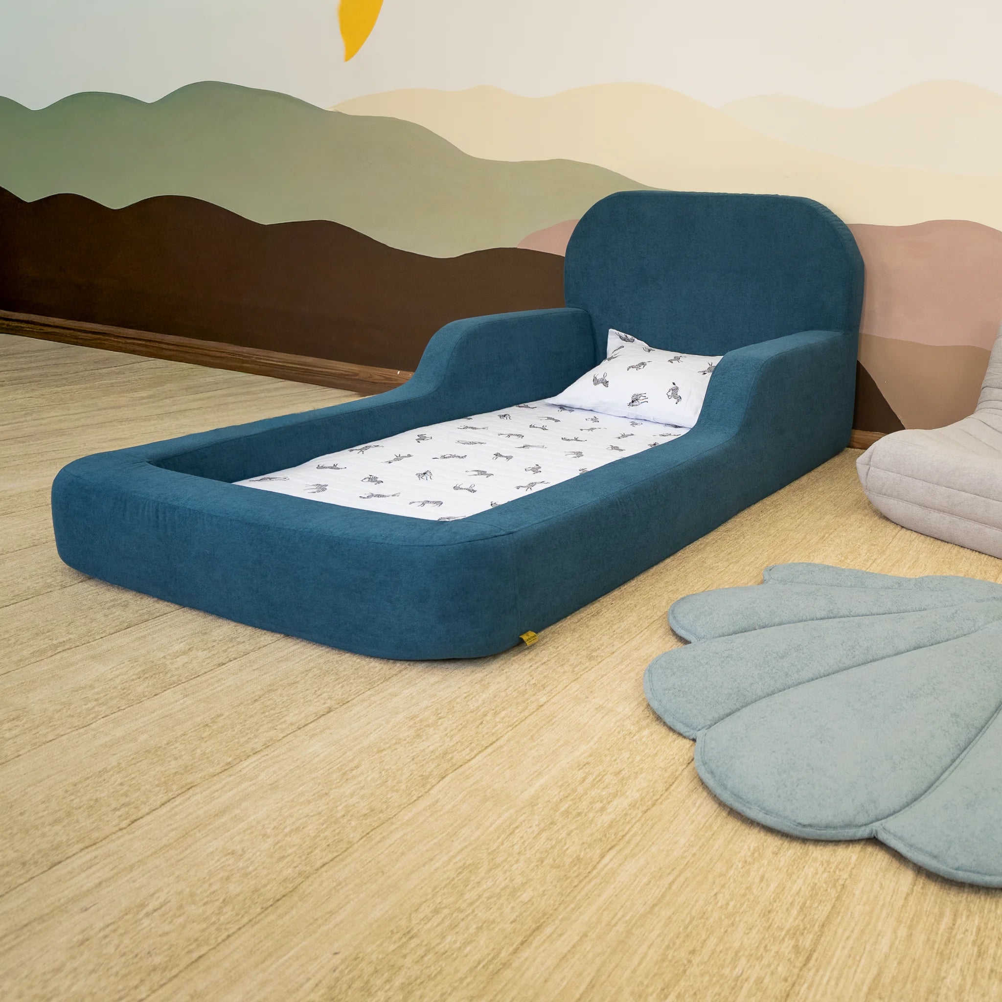 Cama Montessoriana Solteiro - Azul Marinho | Little Duck