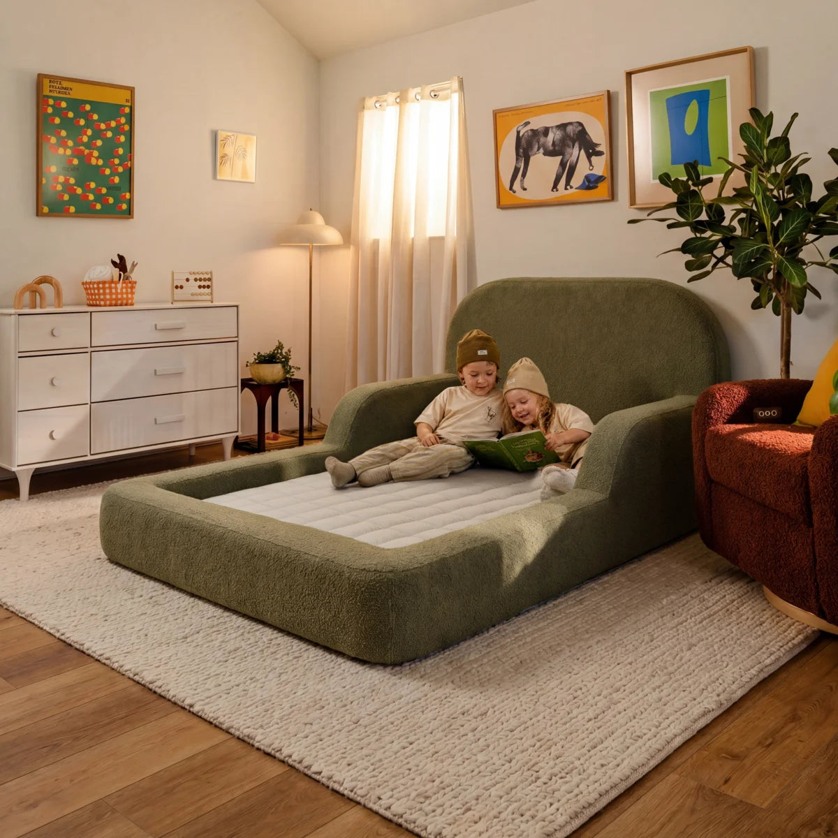 Cama Montessoriana Viuva - Verde