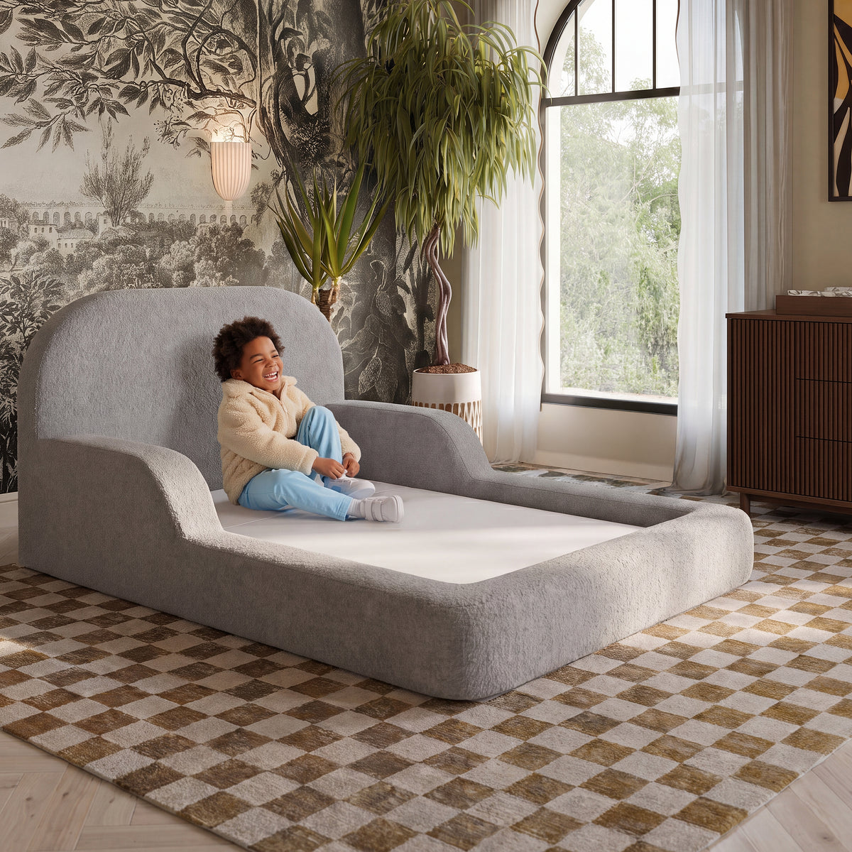 Cama Montessoriana Viuva - Cinza