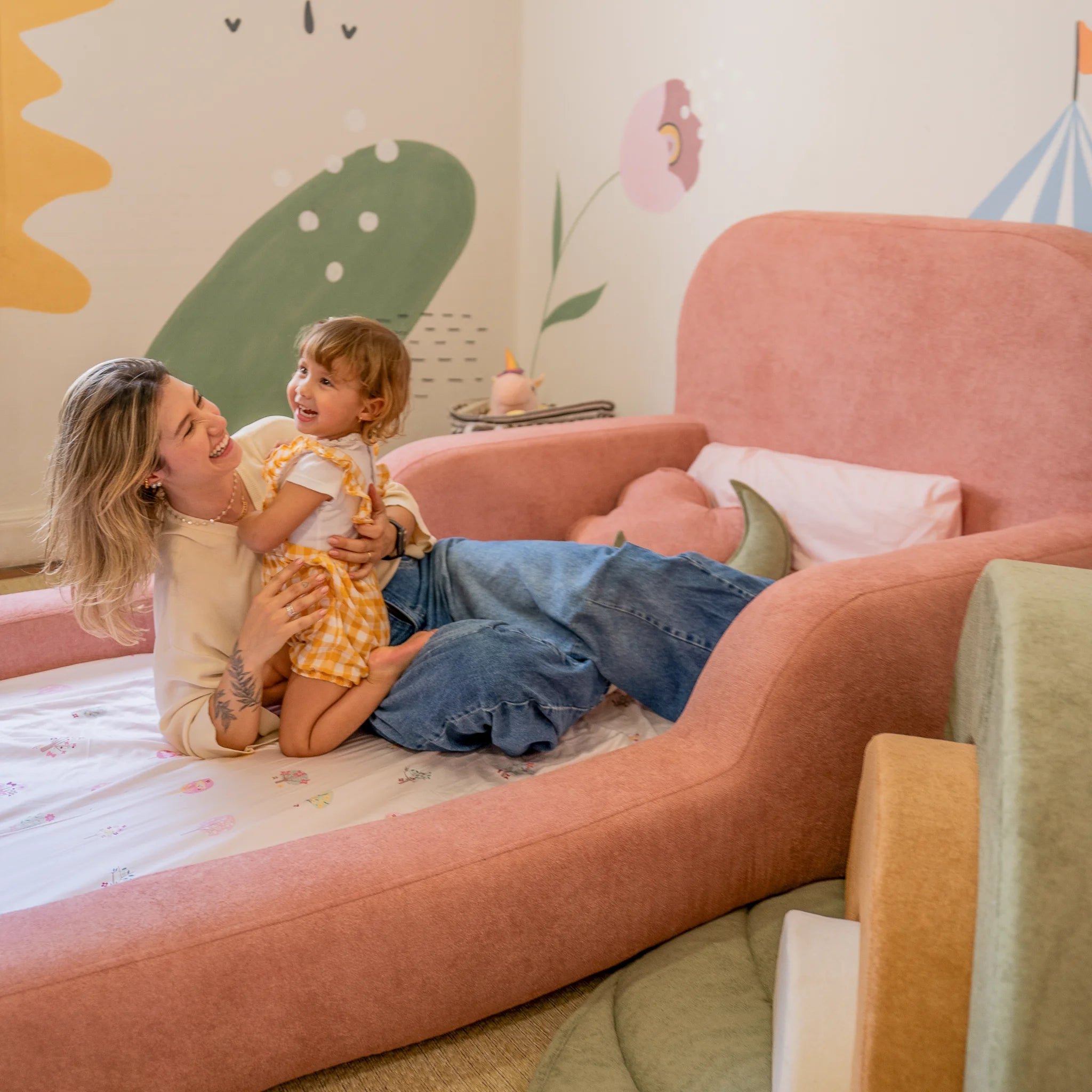 Cama Montessoriana Solteiro - Rosa | Little Duck