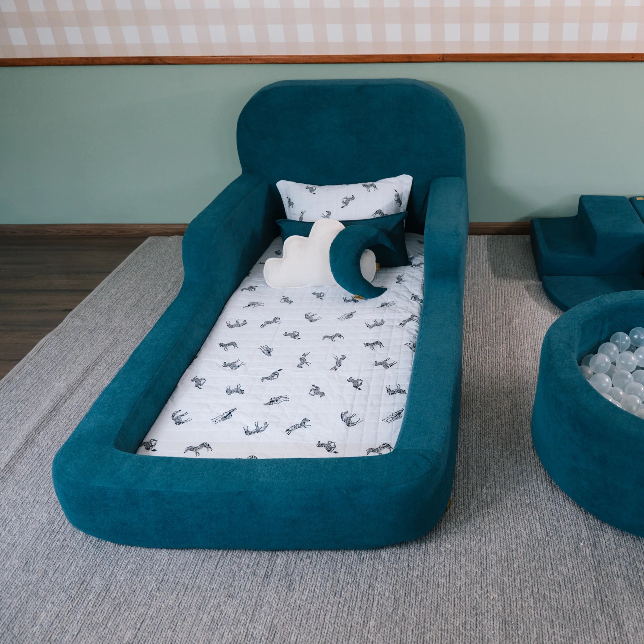 Cama Montessoriana Solteiro - Azul Marinho | Little Duck