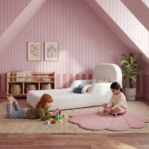 Cama Montessoriana Solteiro - Linho | Little Duck