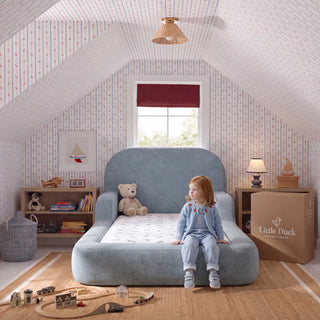 Cama Montessoriana Solteiro - Azul Claro | Little Duck